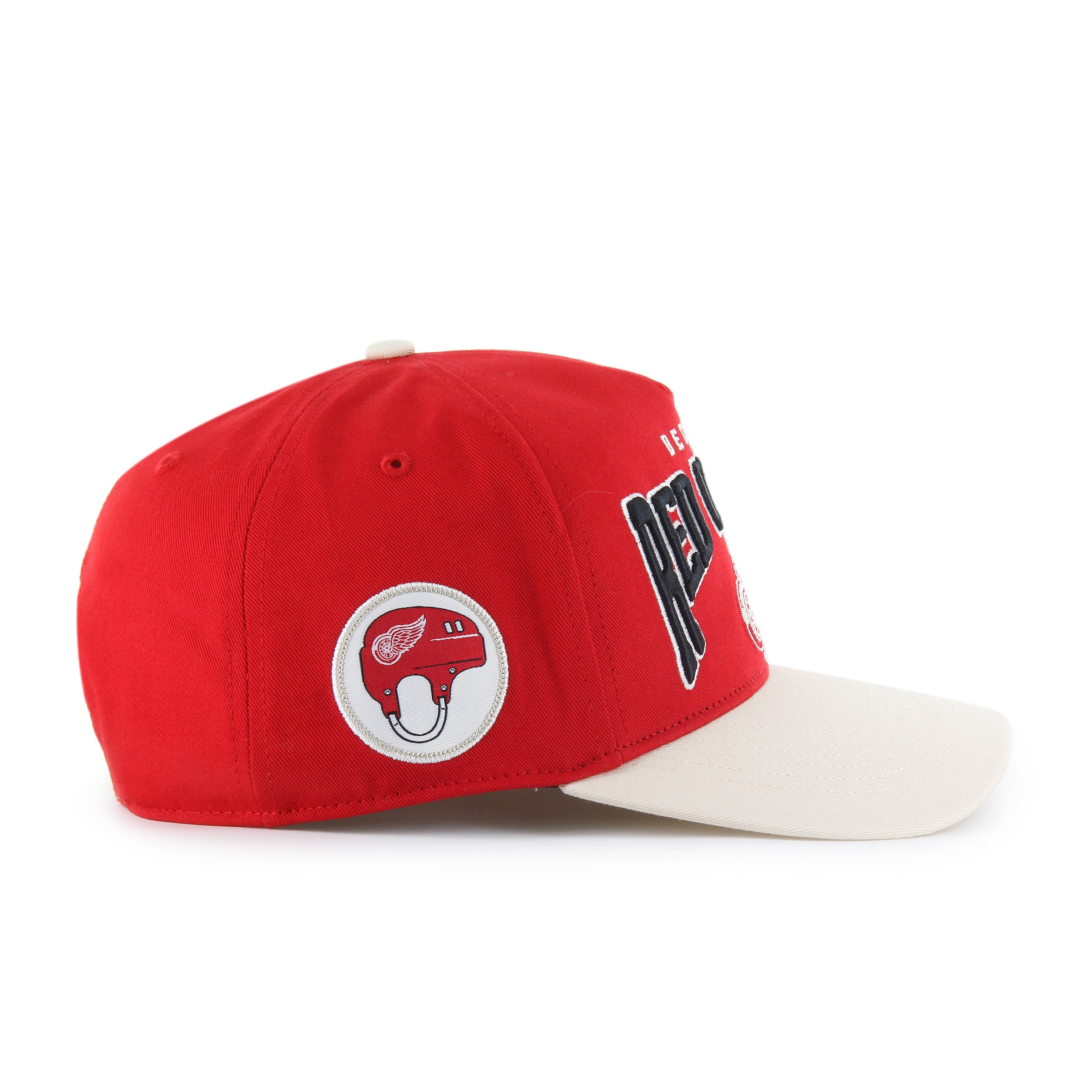 Casquette de chantier rouge Detroit Red Wings NHL 47 Brand pour homme, modèle Arch Hitch Snapback