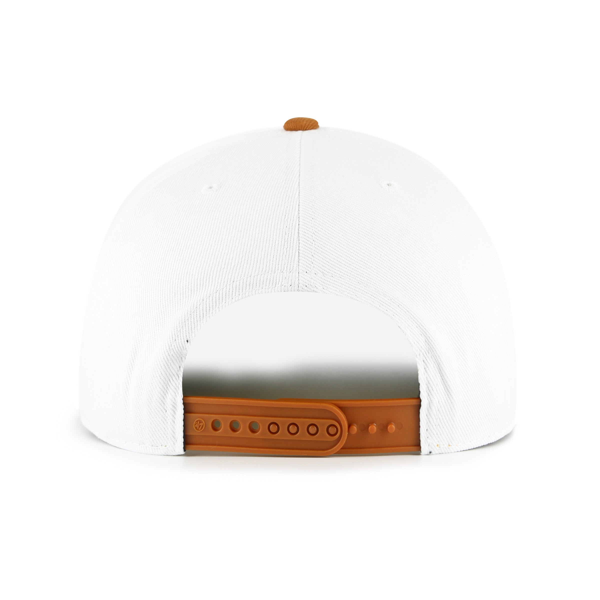 Texas Longhorns NCAA 47 Brand Men's White Prime Play Hitch Snapback Hat