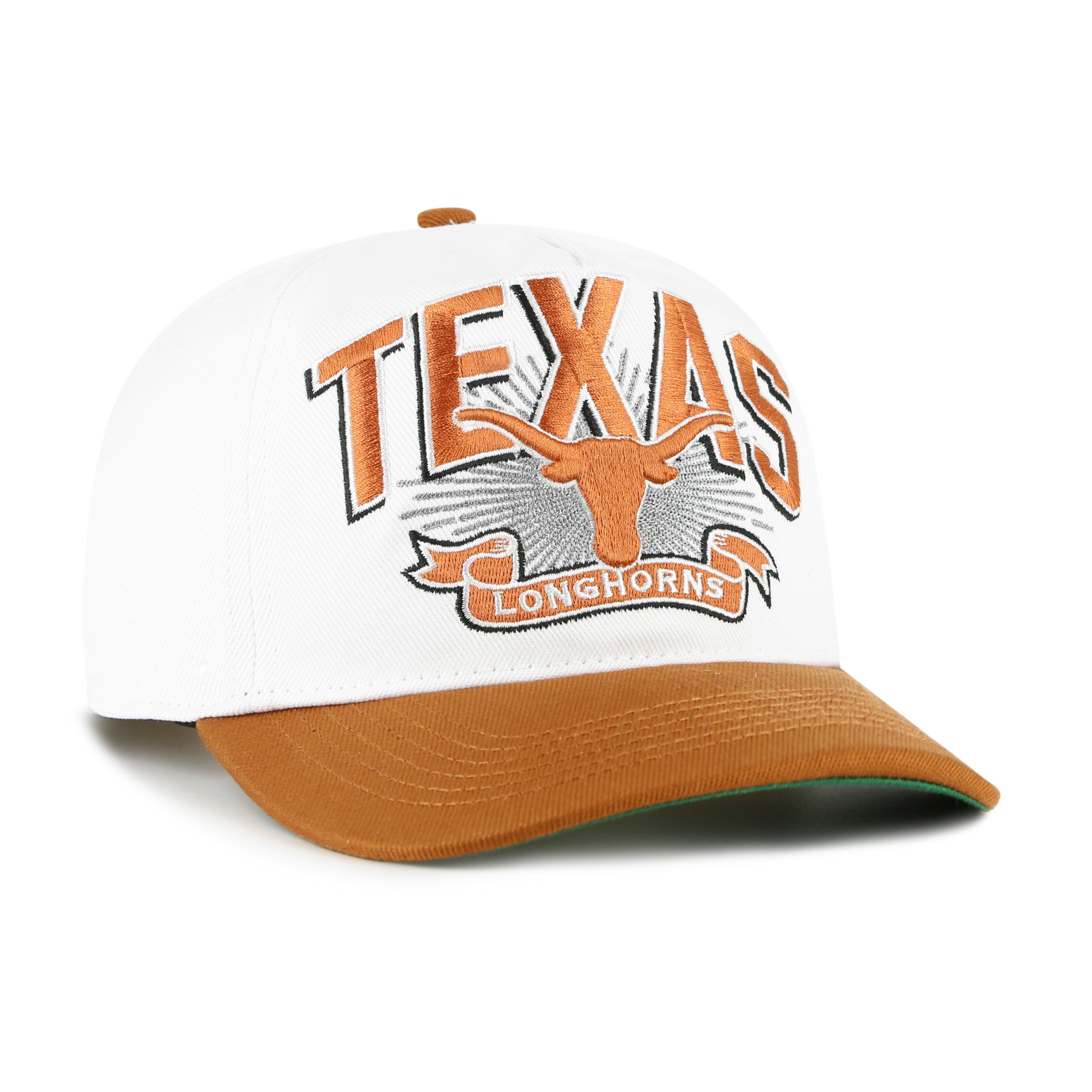 Texas Longhorns NCAA 47 Brand Men's White Prime Play Hitch Snapback Hat
