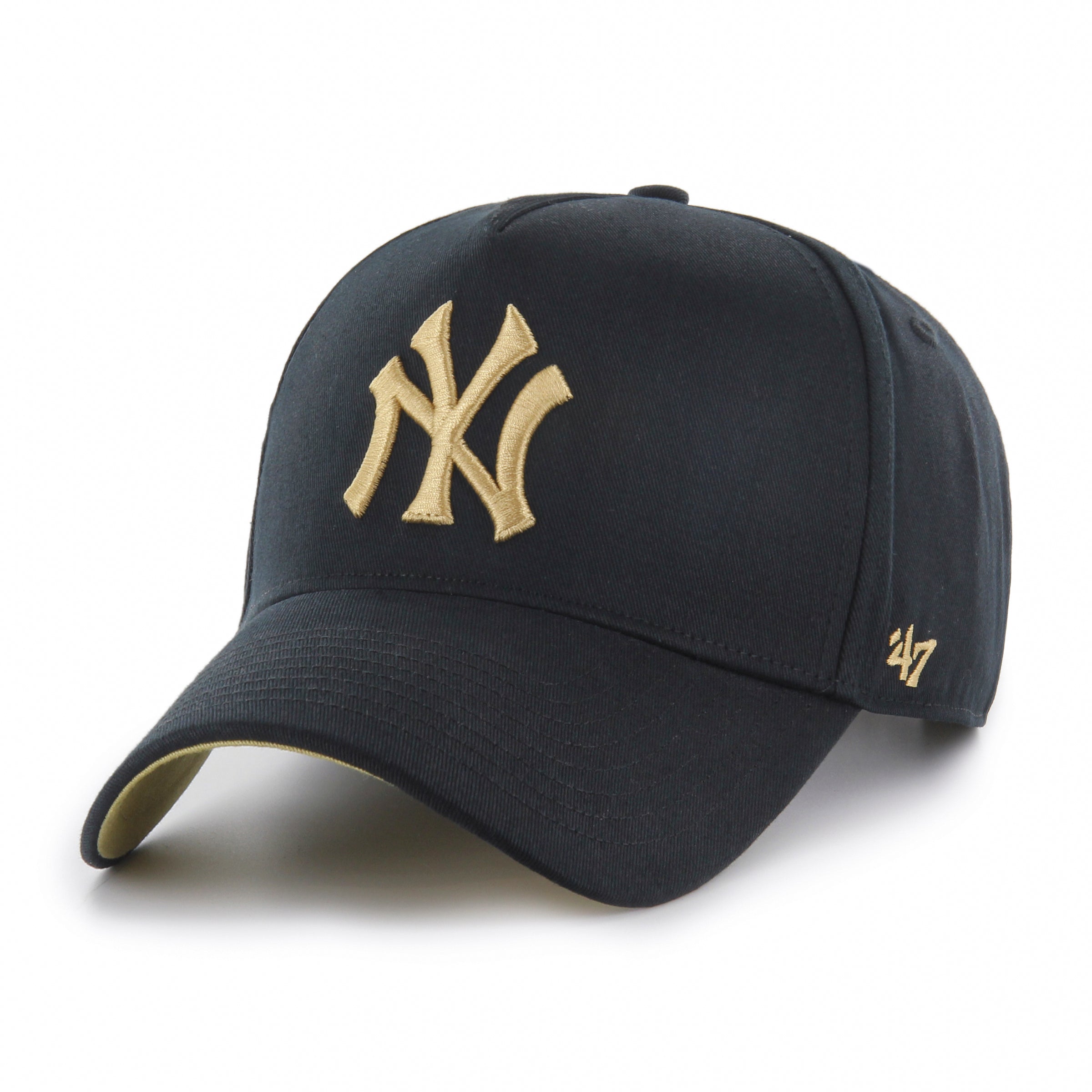 New York Yankees MLB 47 Brand Men's Black MVP Deluxe Sure Shot Snapback