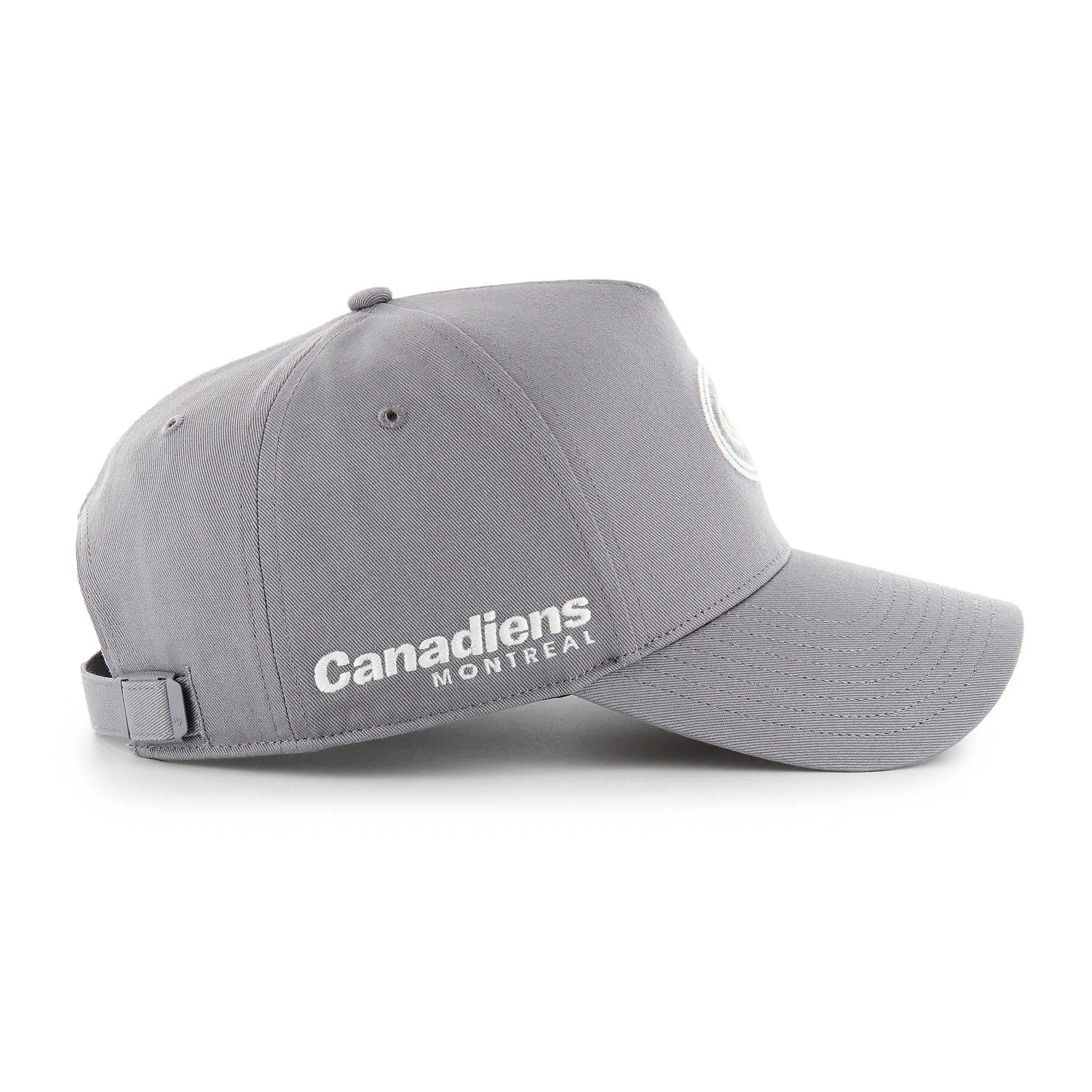 Montreal Canadiens NHL 47 Brand Men's Wolf Grey Foundational Offside Hitch Adjustable Hat