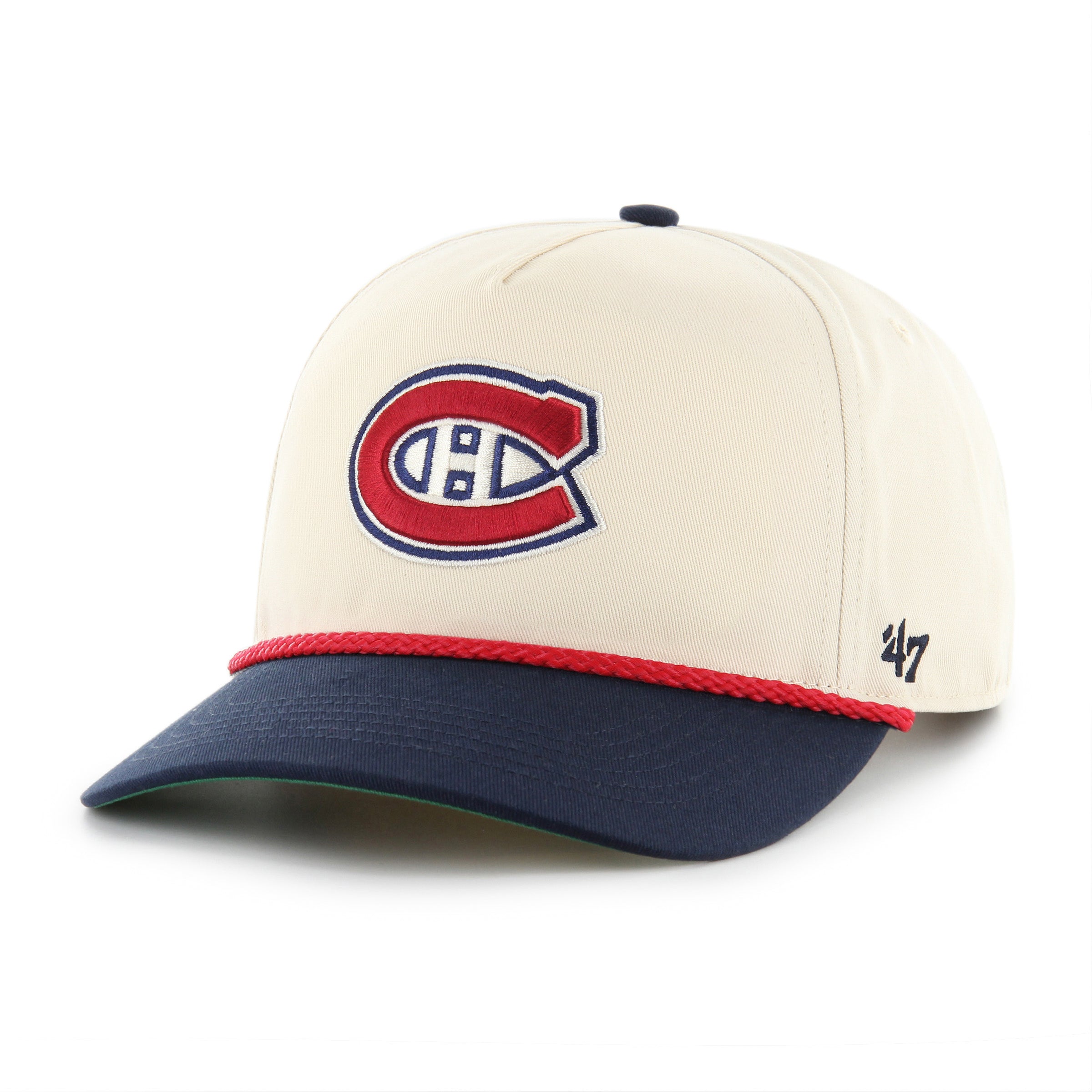 Montreal Canadiens NHL 47 Brand Men's Natural Two Tone Rope Hitch Adjustable Hat