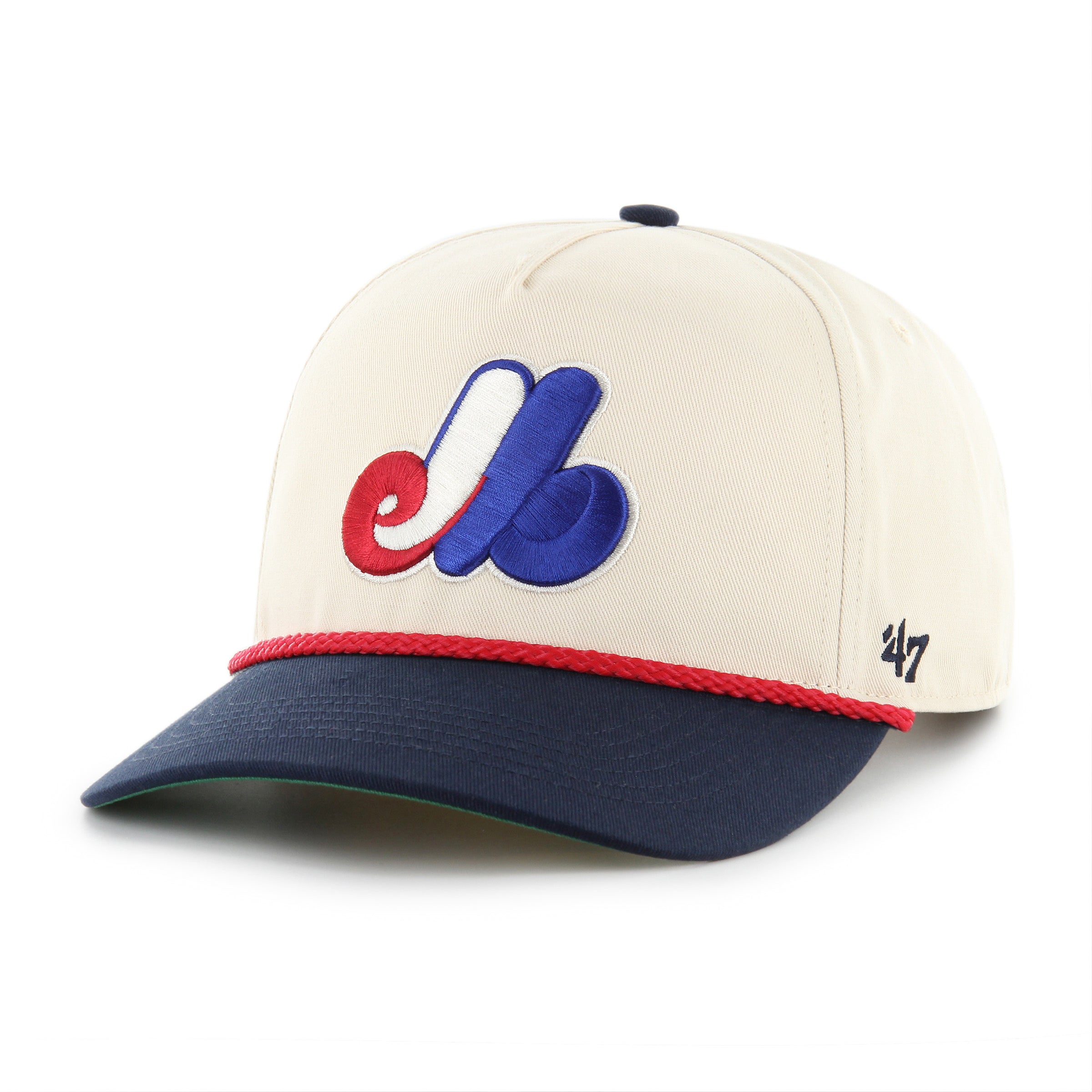Montreal Expos MLB 47 Brand Men's Natural Two Tone Rope Hitch Adjustable Hat