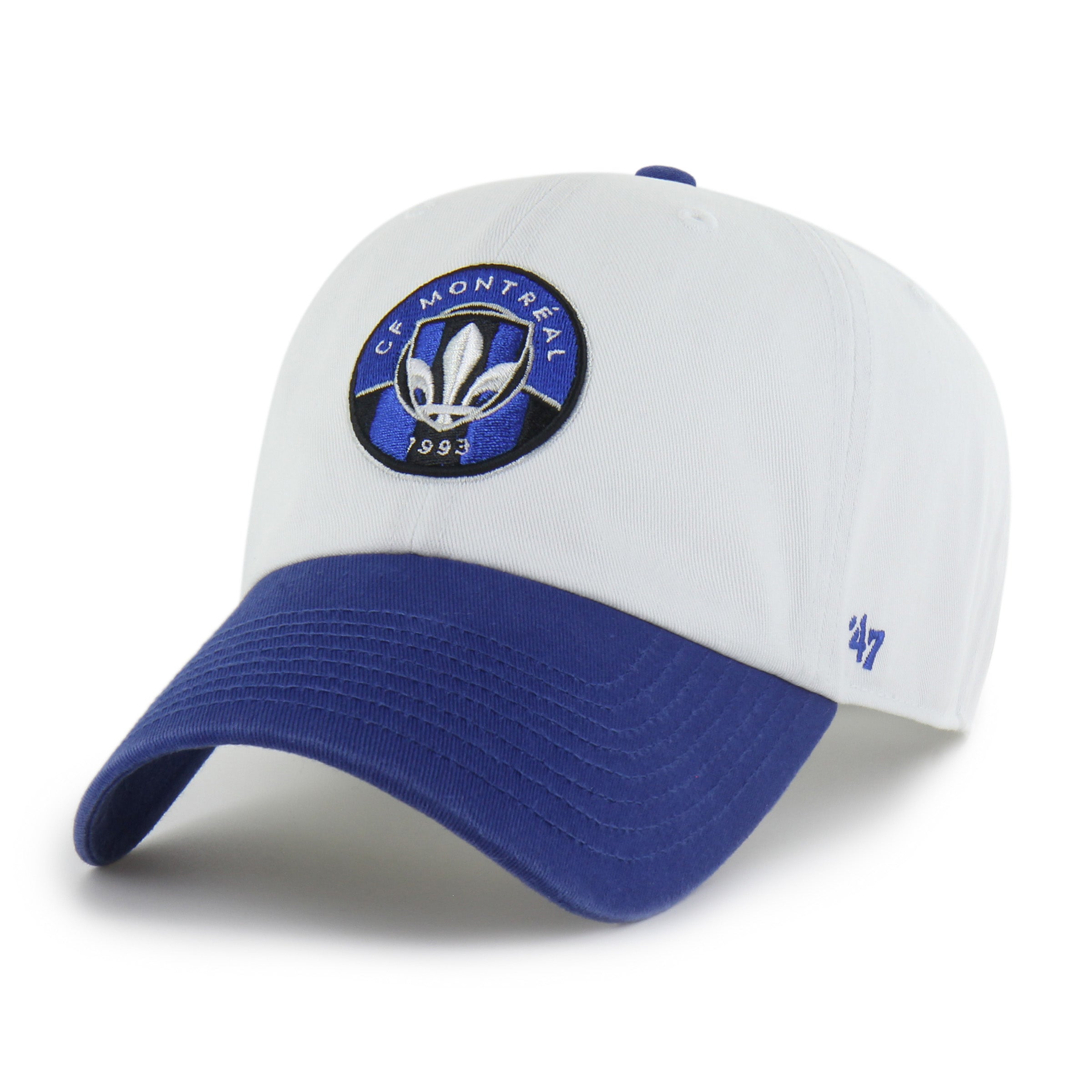 CF Montreal MLS 47 Brand Men's White Two Tone Clean Up Adjustable Hat