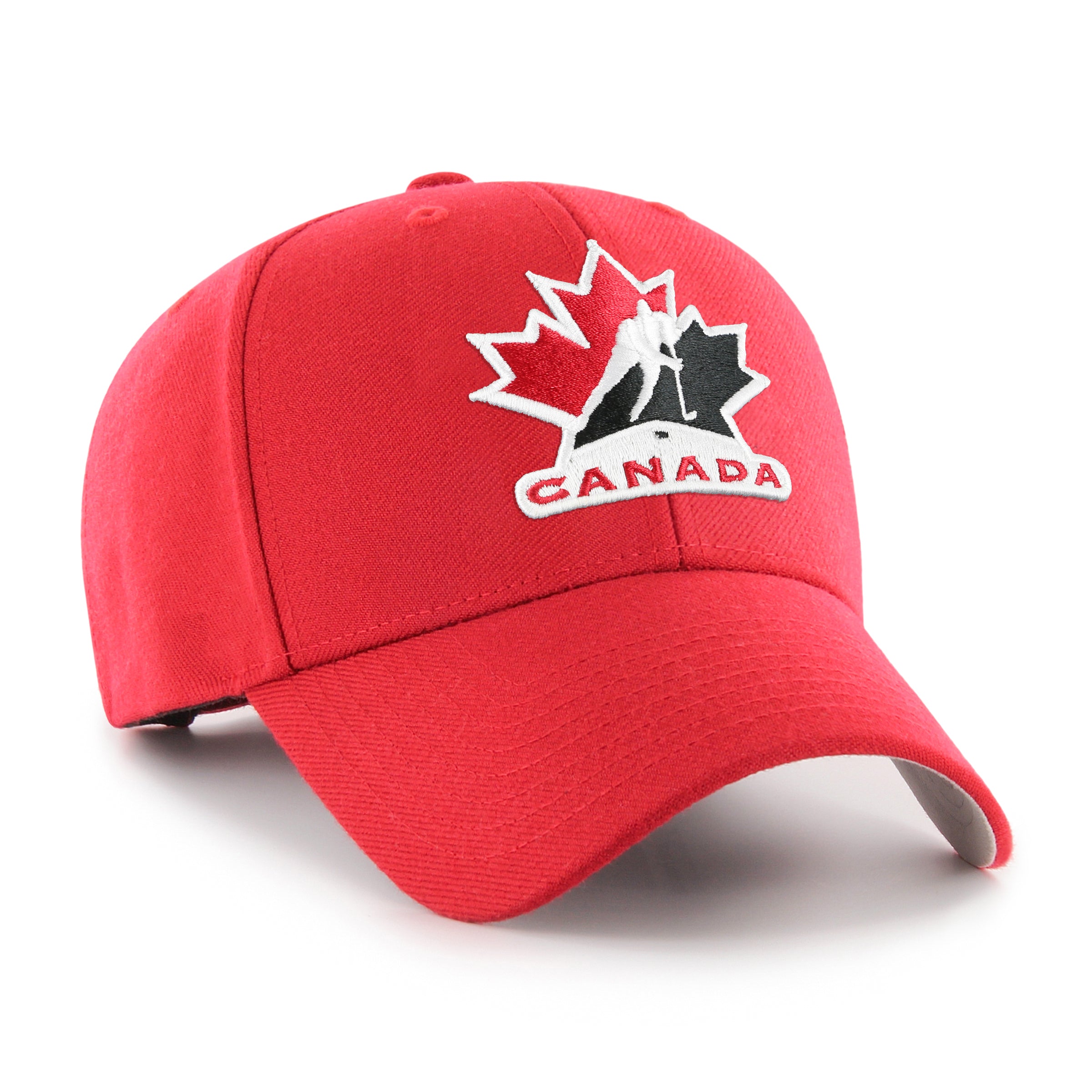 Hockey Canada IIHF 47 Brand Men's Red MVP Adjustable Hat
