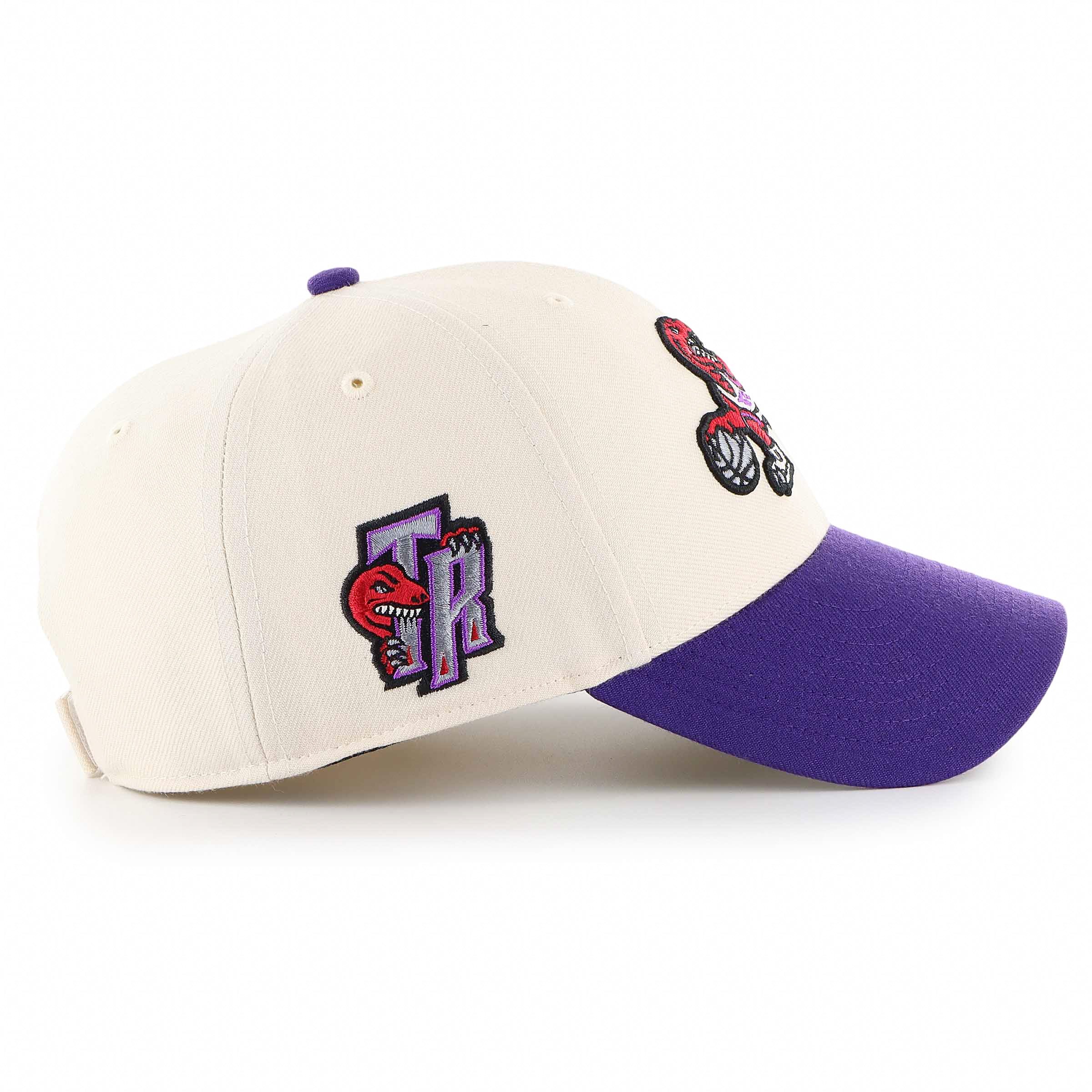 Casquette ajustable Toronto Raptors NBA 47 Brand pour homme, bicolore Sure Shot MVP