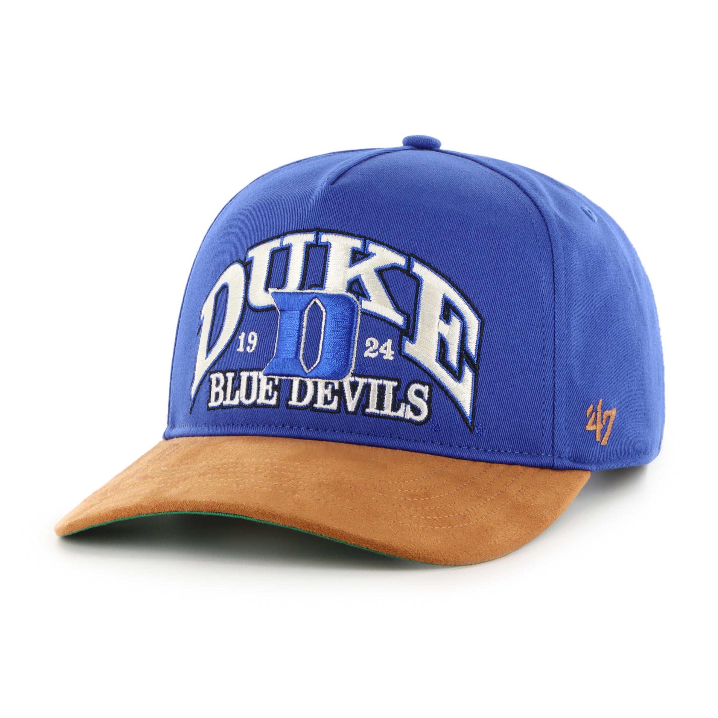 Duke Blue Devils NCAA 47 Brand Men's Royal Break Wood Suede Hitch Snapback Hat
