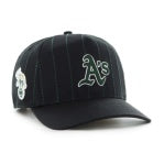 Oakland Athletics MLB 47 Brand Men's Black Rawlings Pinstripe Hitch Adjustable Hat