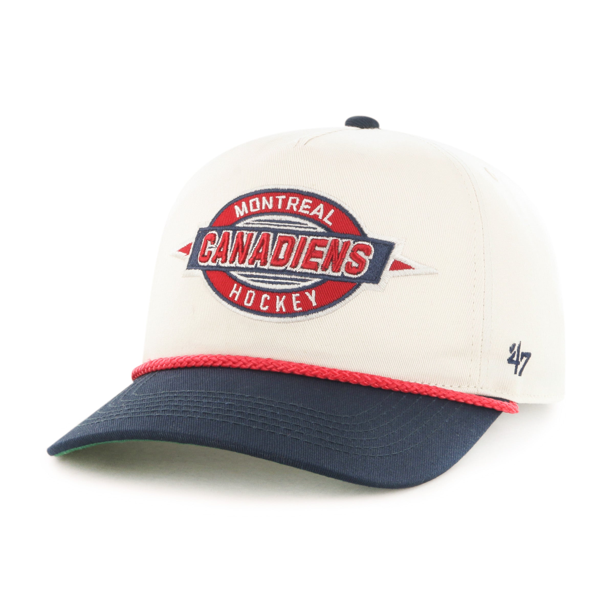 Montreal Canadiens NHL 47 Brand Men's Natural Frame Out Hitch Adjustable Hat