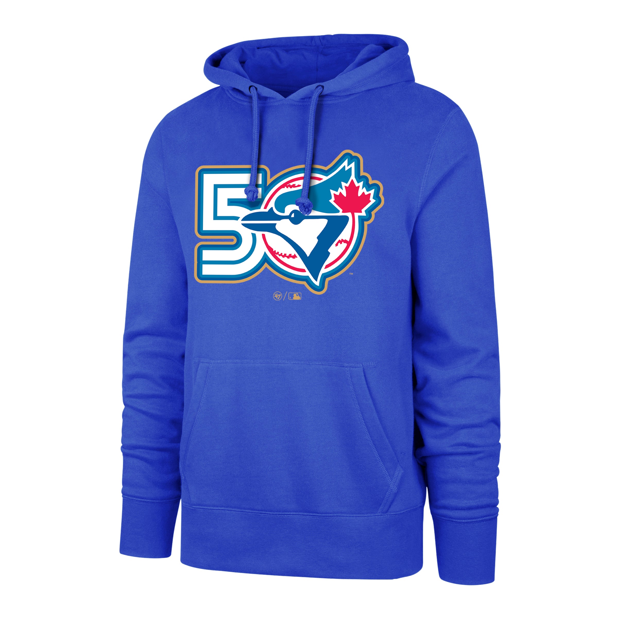 Toronto Blue Jays MLB 47 Brand Men's Royal 50th Season Pullover Hoodie