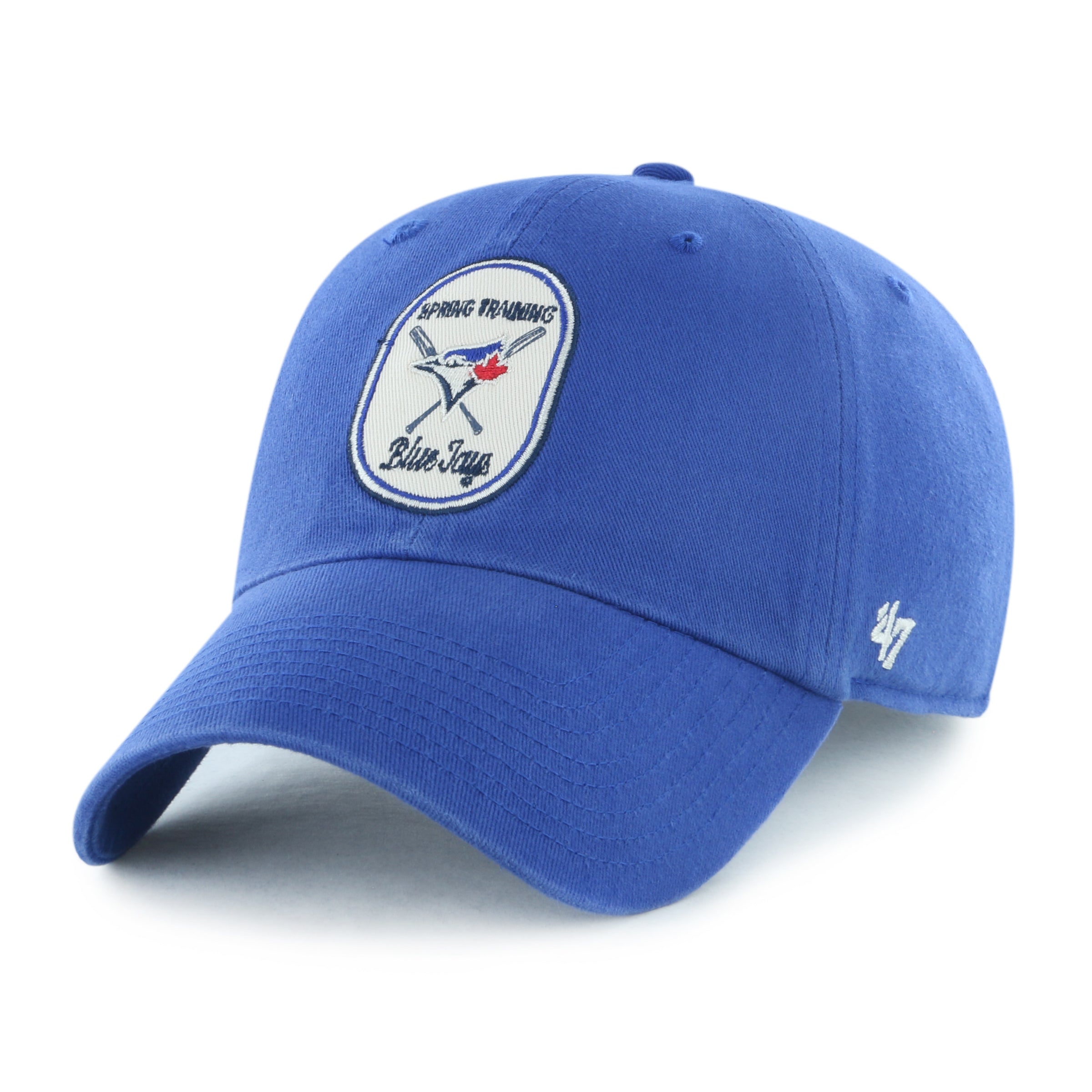 Toronto Blue Jays MLB 47 Brand Men's Royal Cross Patch Clean Up Adjustable Hat