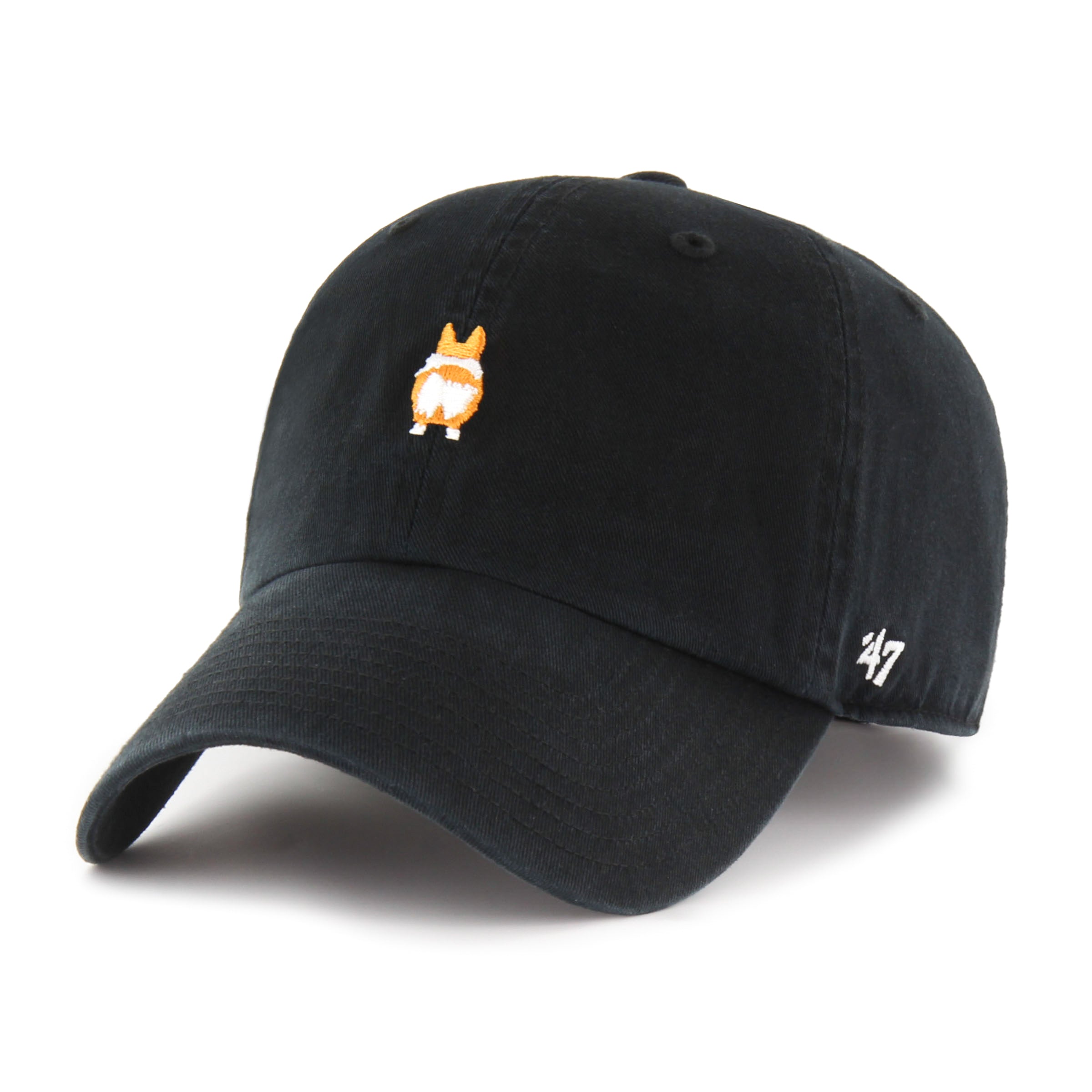 Casquette ajustée noire « Clean Up » 47 Brand, collection « Corgi Butt Canine » pour hommes
