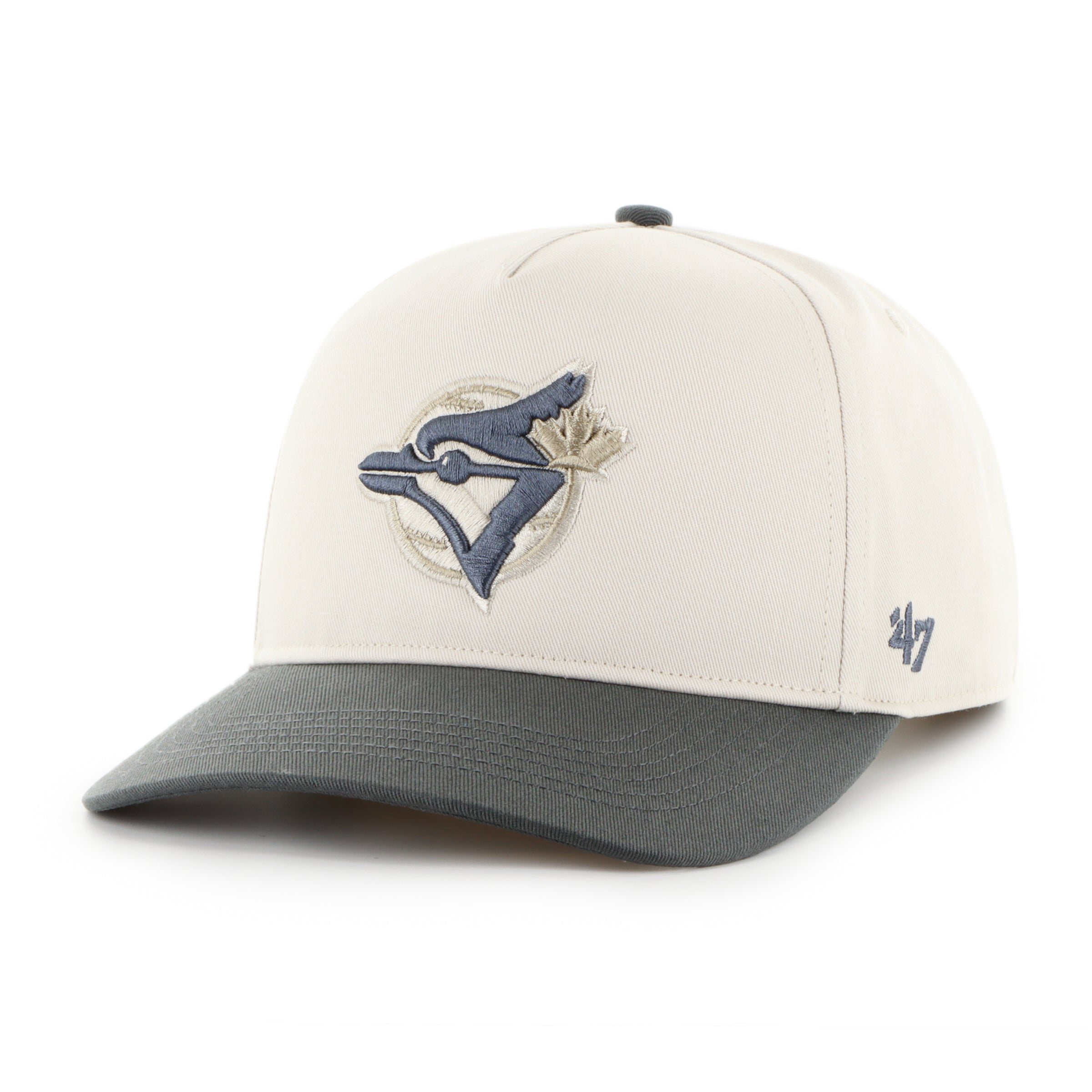 Toronto Blue Jays MLB 47 Brand Men's Bone Charcoal Two Tone Hitch Adjustable Hat