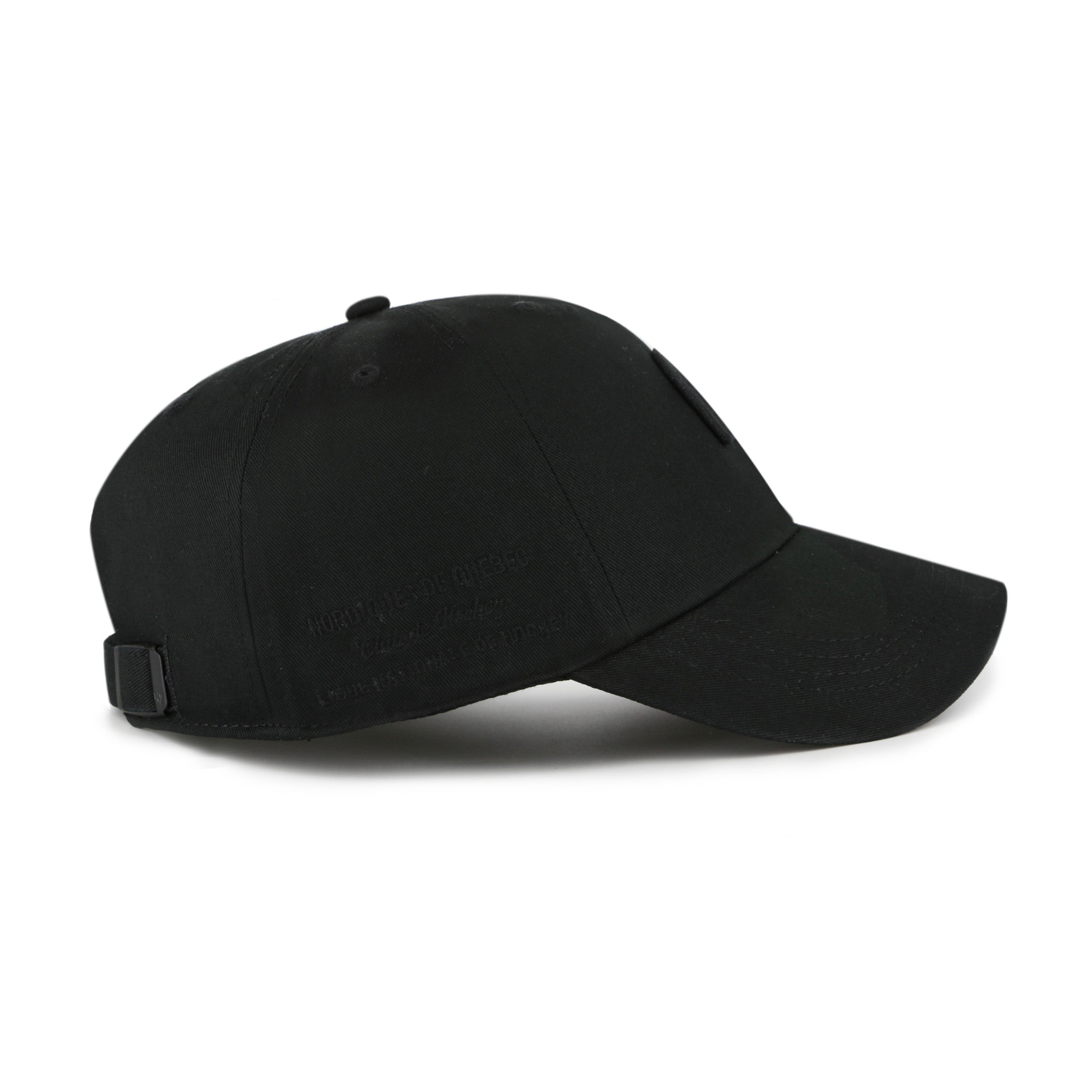 Quebec Nordiques NHL 47 Brand Men's Black on Black Contemporary Clean Up Adjustable Hat