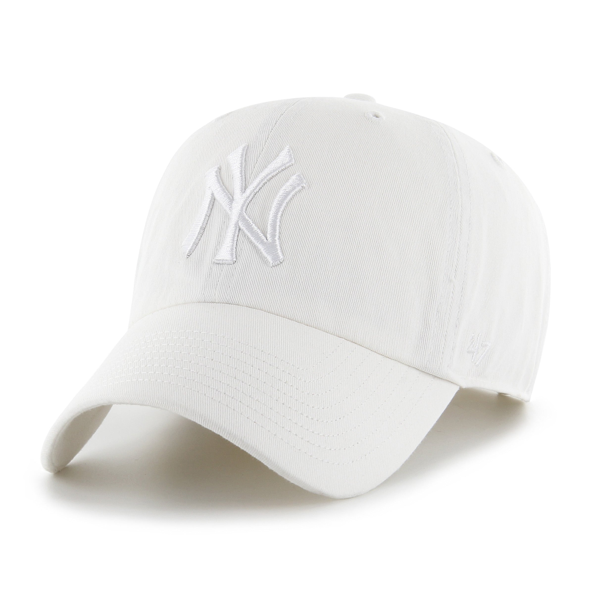 New York Yankees MLB 47 Brand Men's Coconut White Clean Up Adjustable Hat