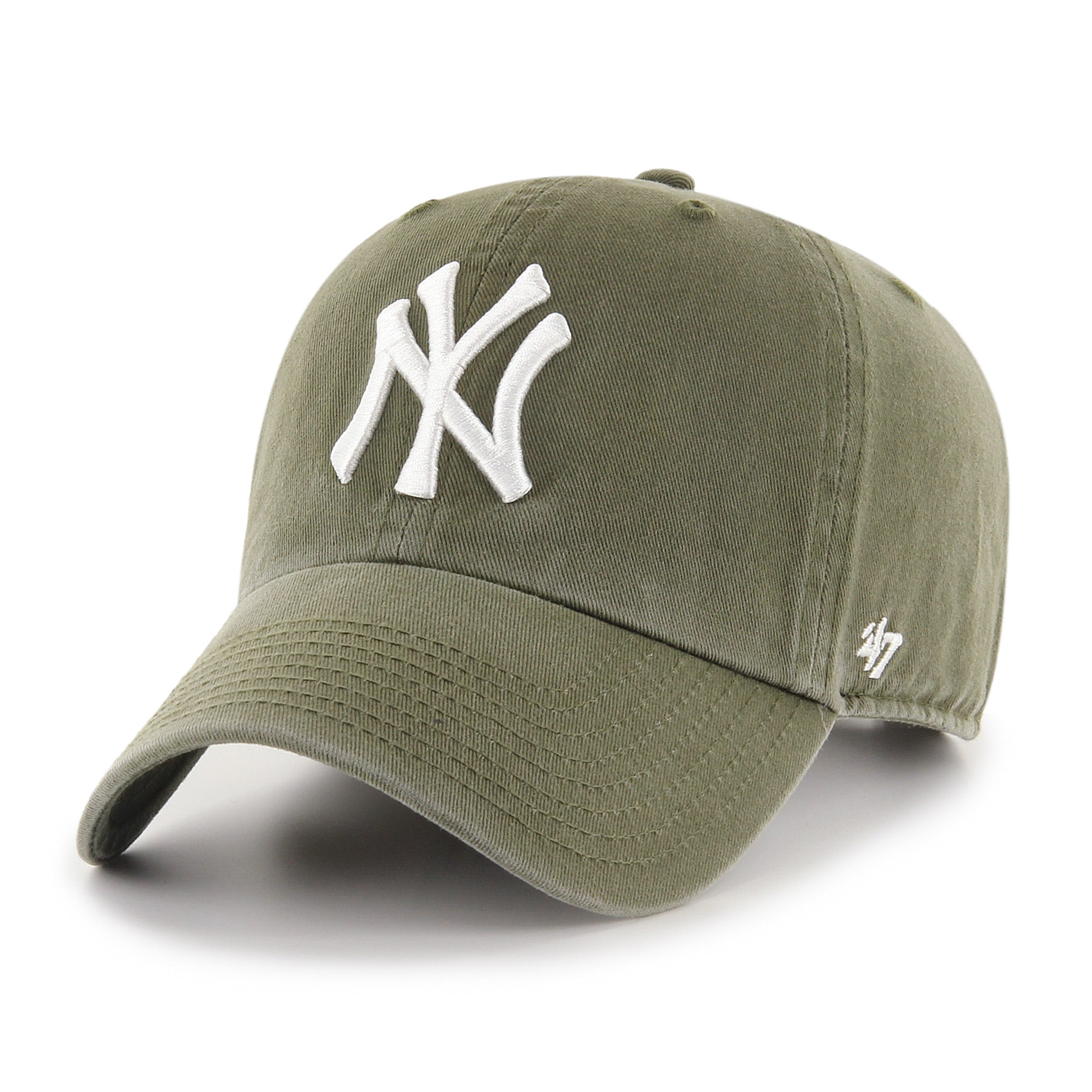 New York Yankees MLB 47 Brand Men's Sandalwood/White Clean Up Adjustable Hat