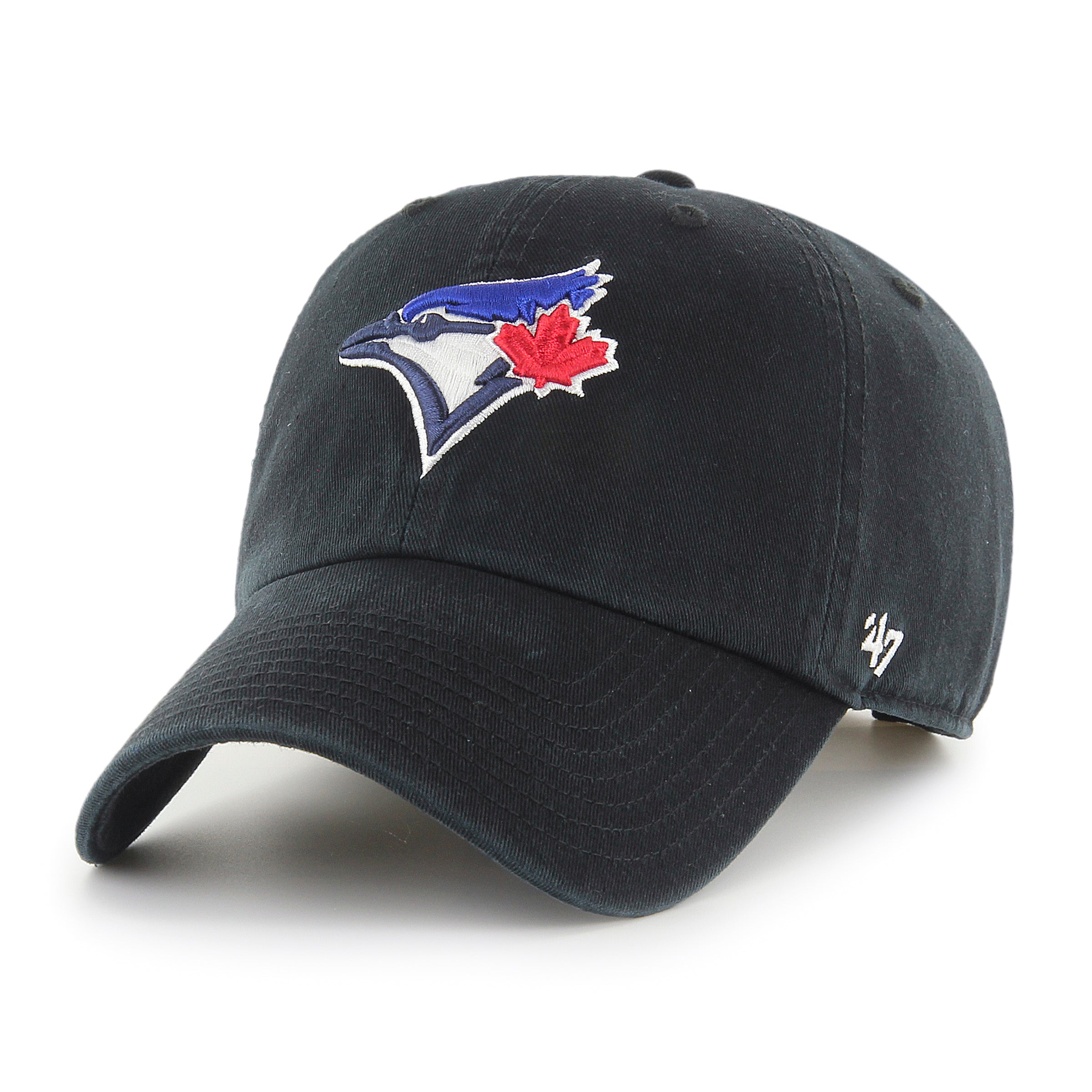 Toronto Blue Jays MLB 47 Brand Men's Black Clean Up Adjustable Hat