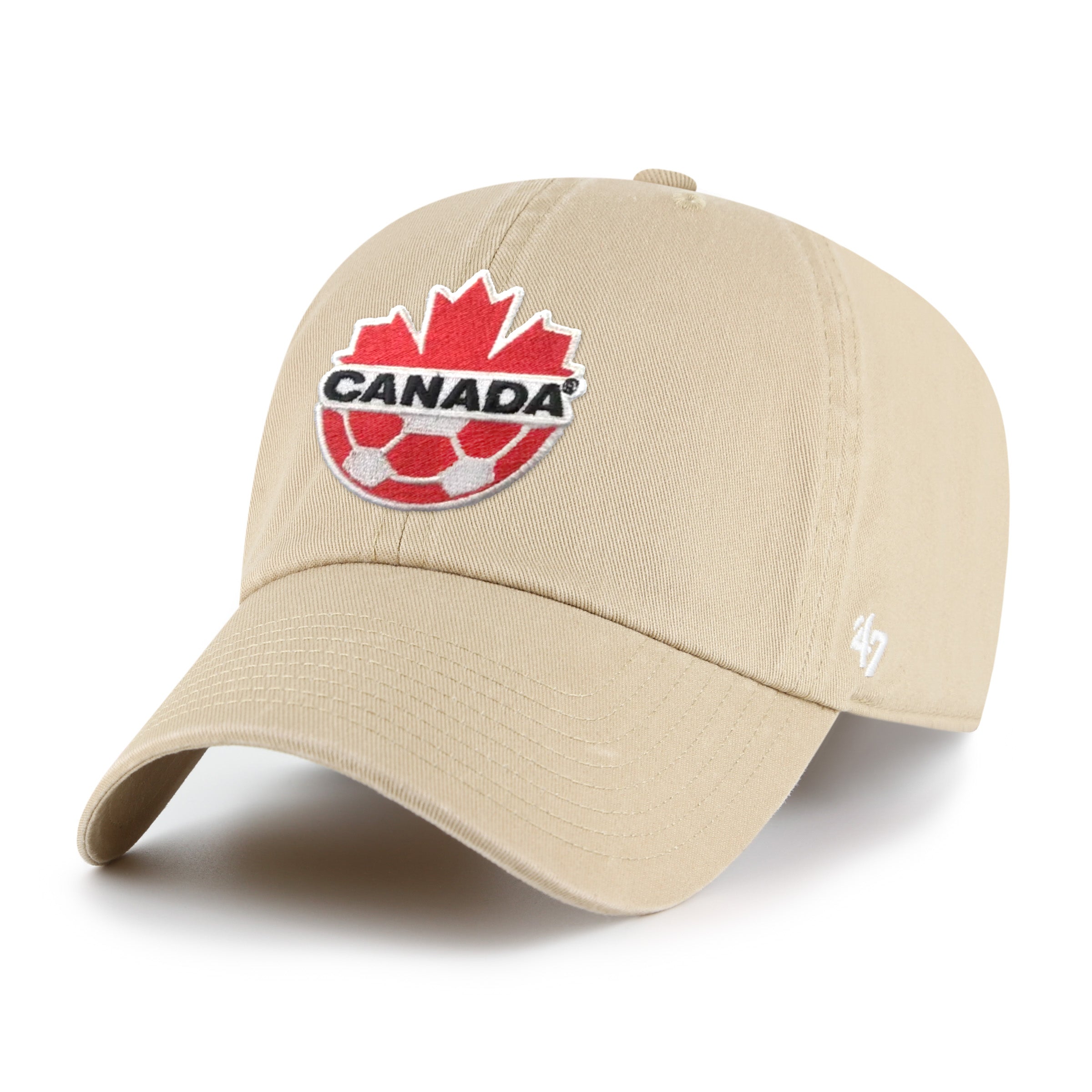 Canada Soccer FIFA 47 Brand Men's Khaki Clean up Adjustable Hat