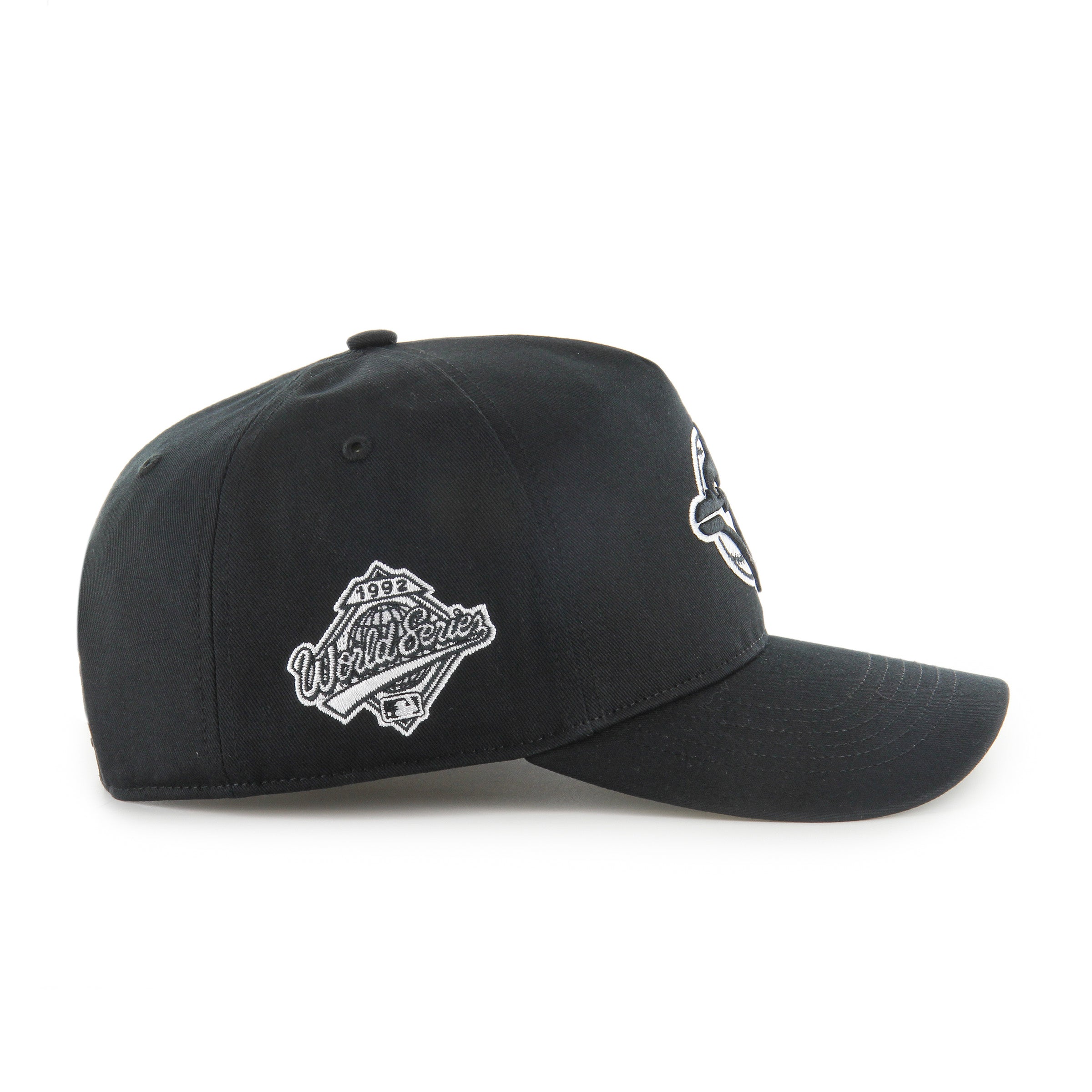 Toronto Blue Jays MLB 47 Brand Men's Black & White Sure Shot Hitch Adjustable Hat