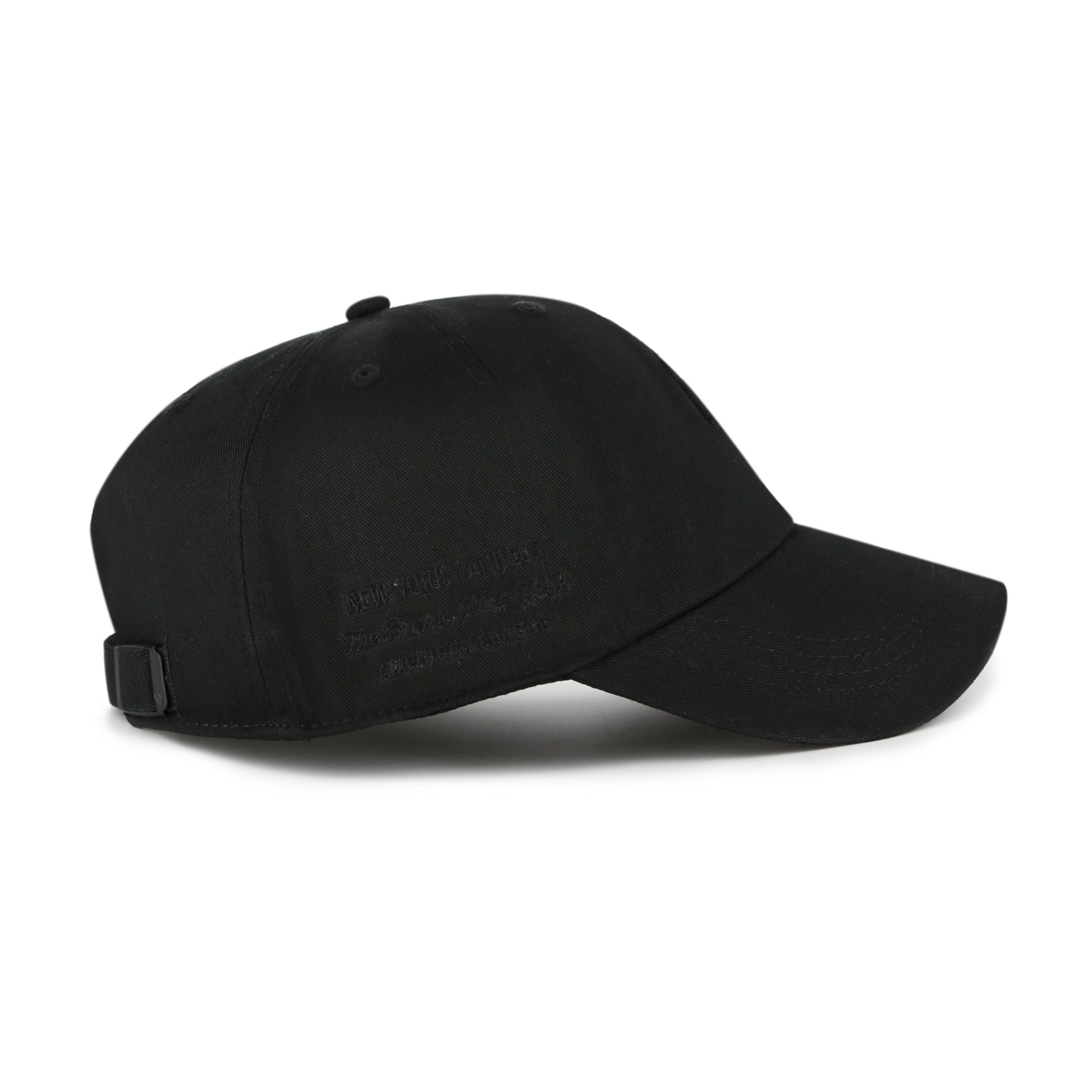 New York Yankees MLB 47 Brand Men's Black on Black Contemporary Clean Up Adjustable Hat