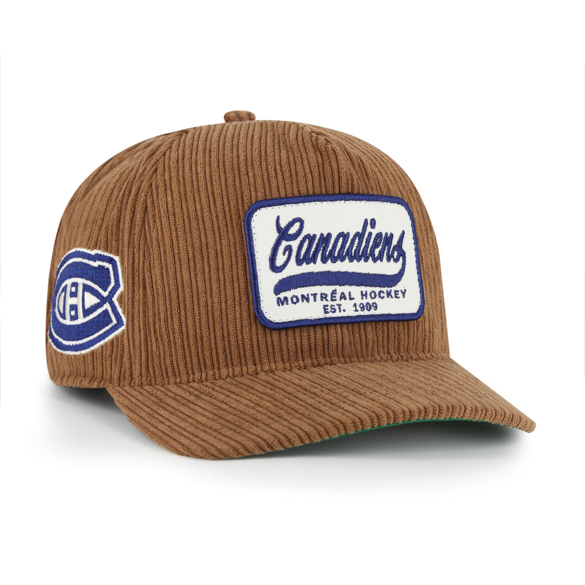 Montreal Canadiens NHL 47 Brand Men's Brown Corduroy Patch Hitch Snapback Hat