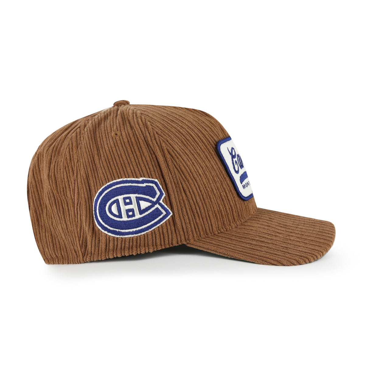 Montreal Canadiens NHL 47 Brand Men's Brown Corduroy Patch Hitch Snapback Hat
