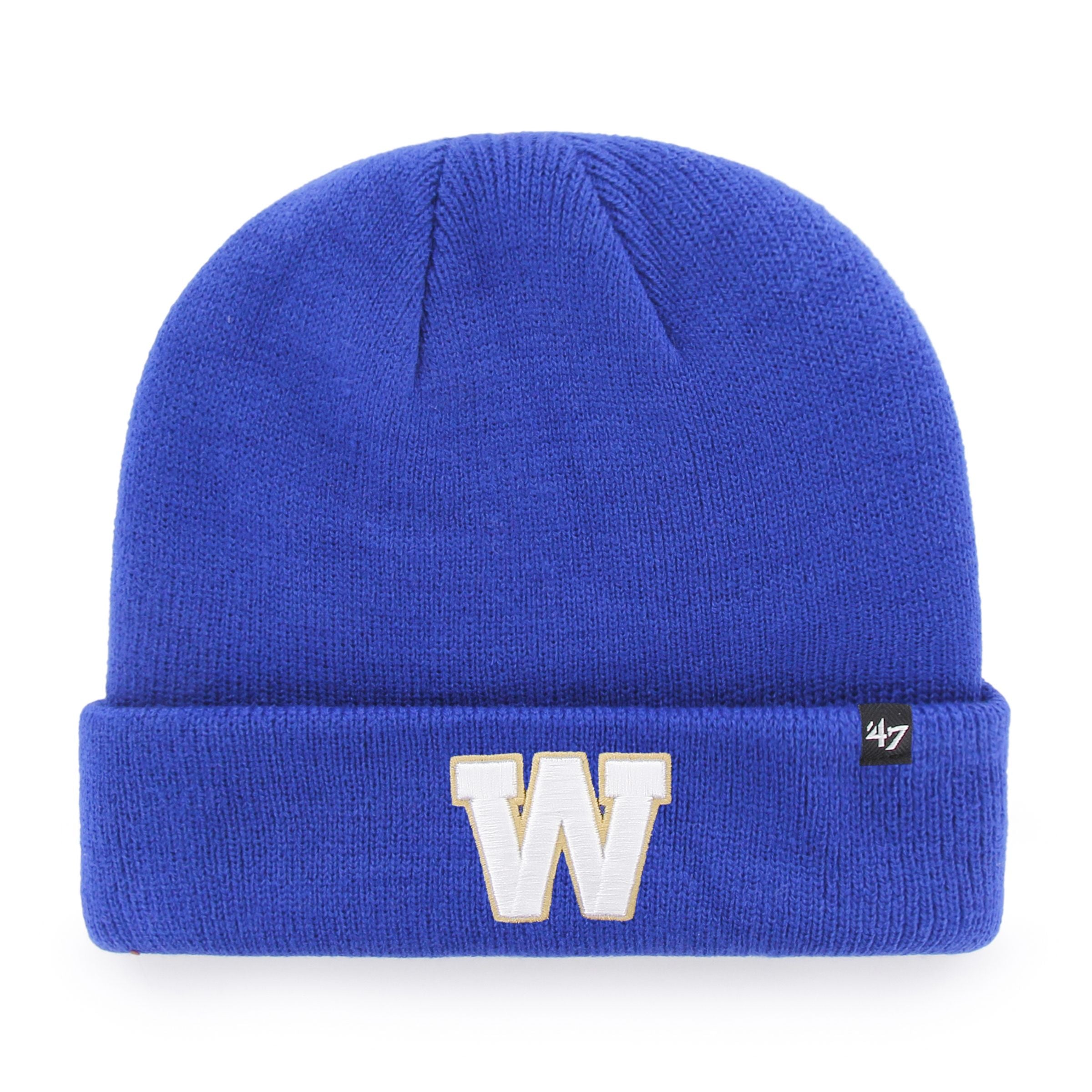 Winnipeg Blue Bombers CFL 47 Brand Men's Royal Raised Cuff Knit Hat
