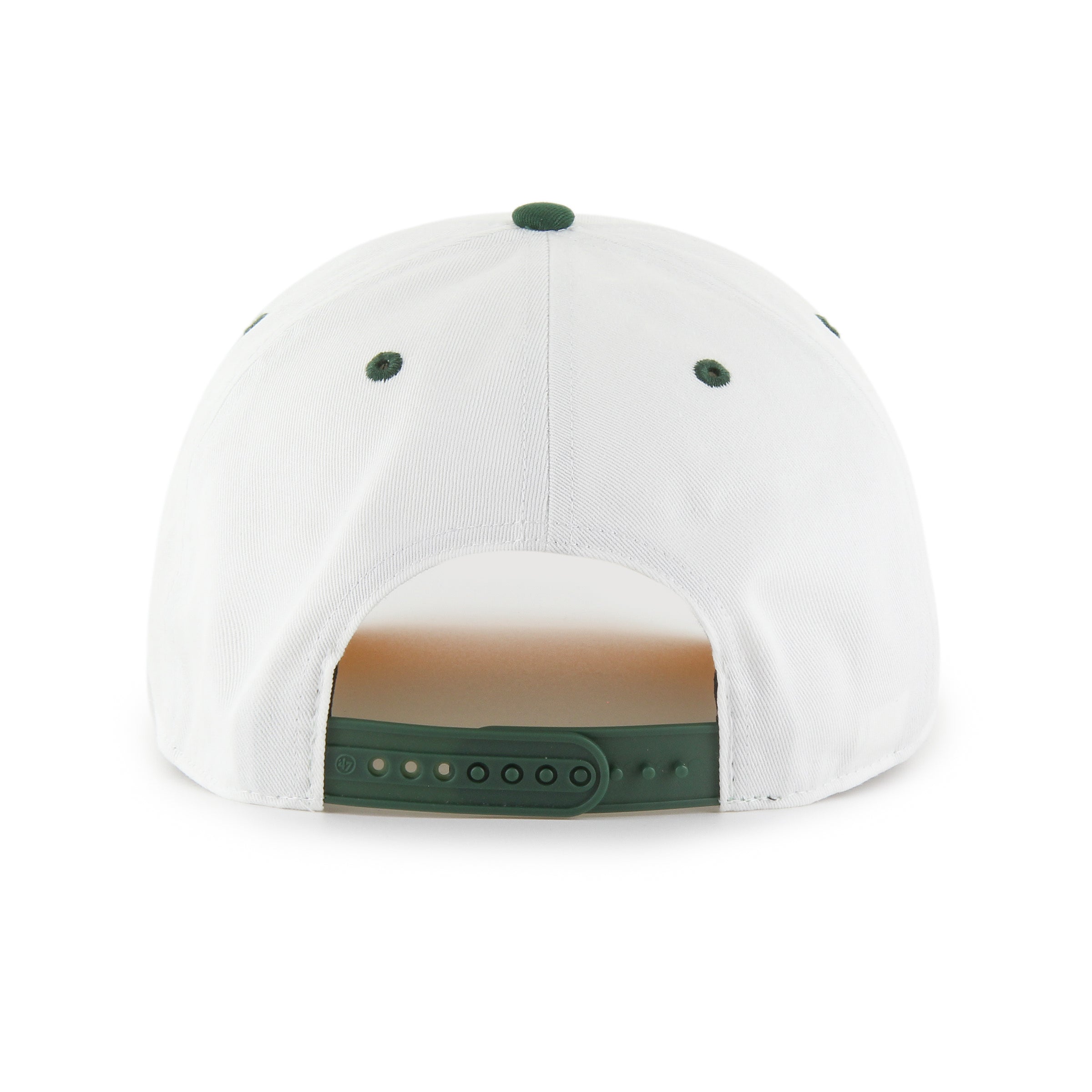 Green Bay Packers NFL 47 Brand Men's White Roscoe Rope Two Tone Hitch Snapback Hat