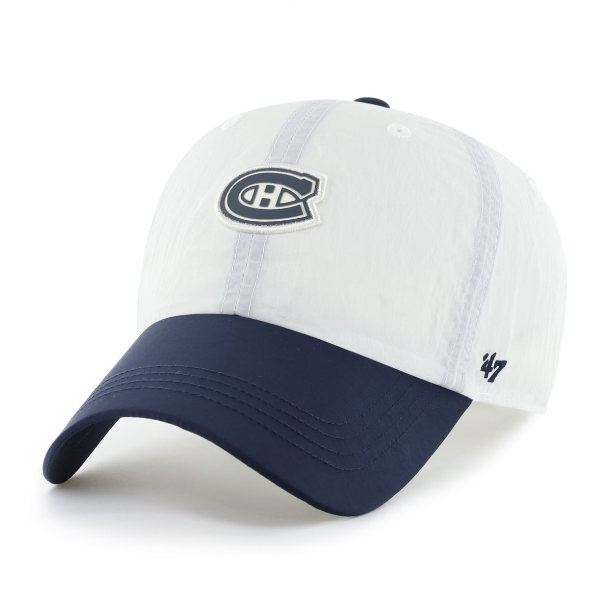 Montreal Canadiens NHL 47 Brand Men's White Nylon Modernia Clean Up Adjustable Hat