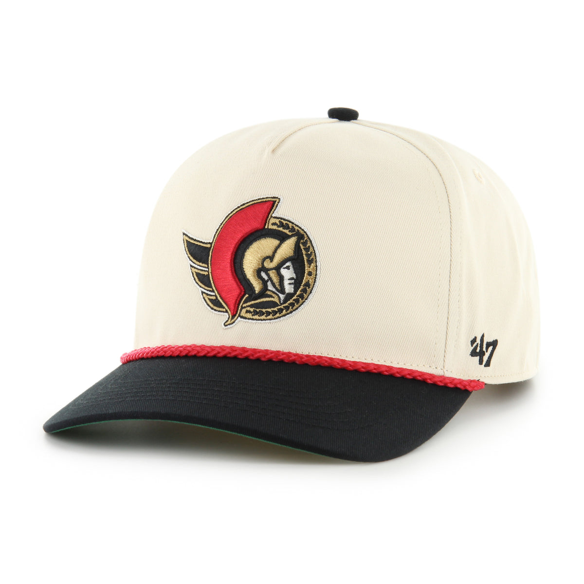 Ottawa Senators NHL 47 Brand Men's Natural Two Tone Rope Hitch Adjustable Hat