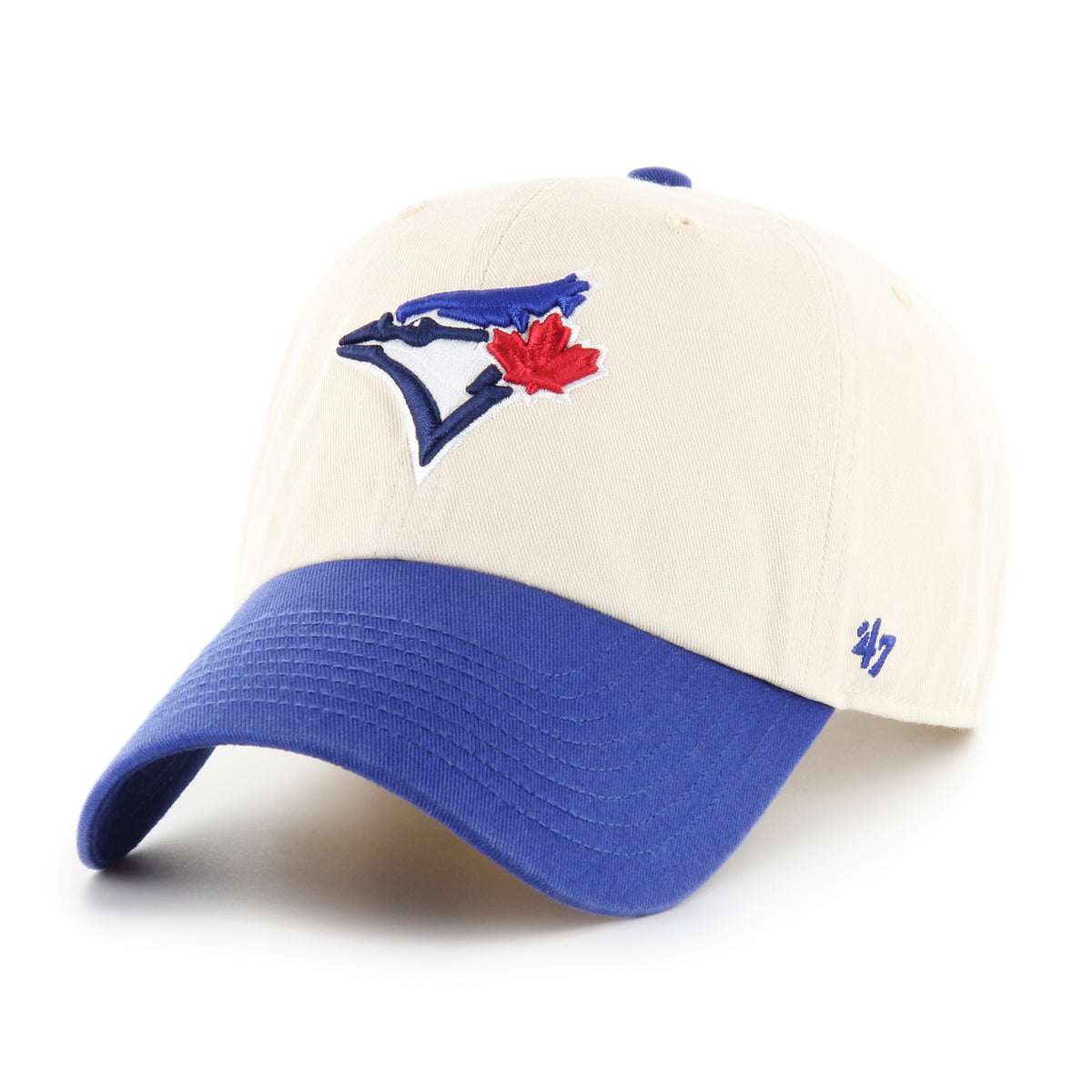 Toronto Blue Jays MLB 47 Brand Men's Natural Two Tone Clean Up Adjustable Hat