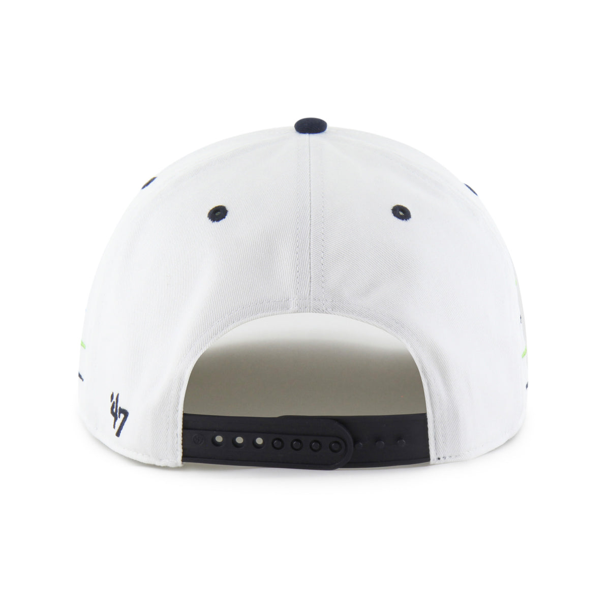 Seattle Seahawks NFL 47 Brand Men's White Diamond Hitch Snapback Hat