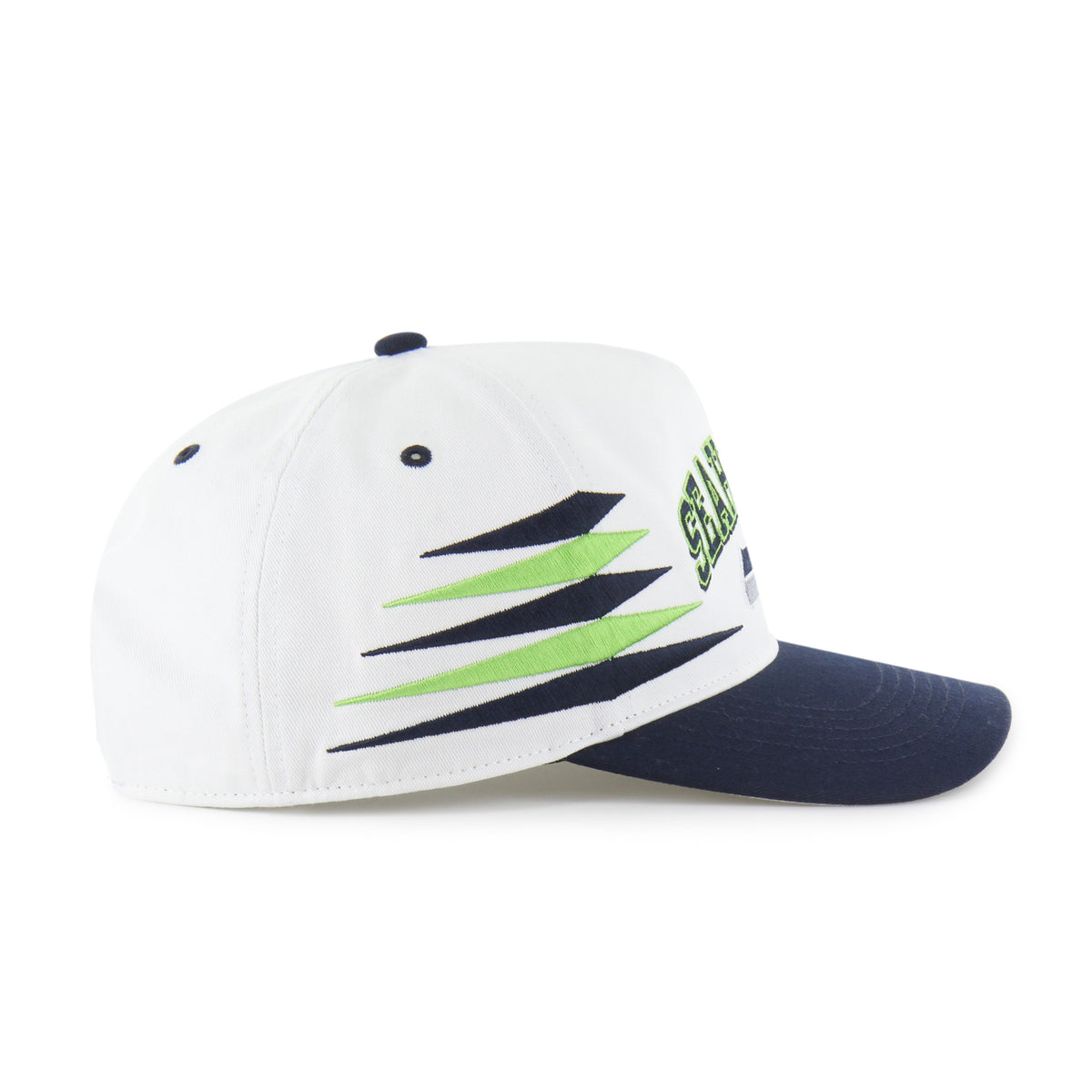 Seattle Seahawks NFL 47 Brand Men's White Diamond Hitch Snapback Hat