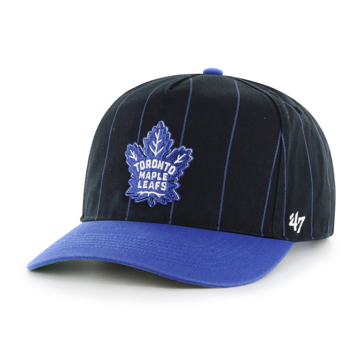 Toronto Maple Leafs NHL 47 Brand Men's Navy Pinstripe Hitch Adjustable Hat