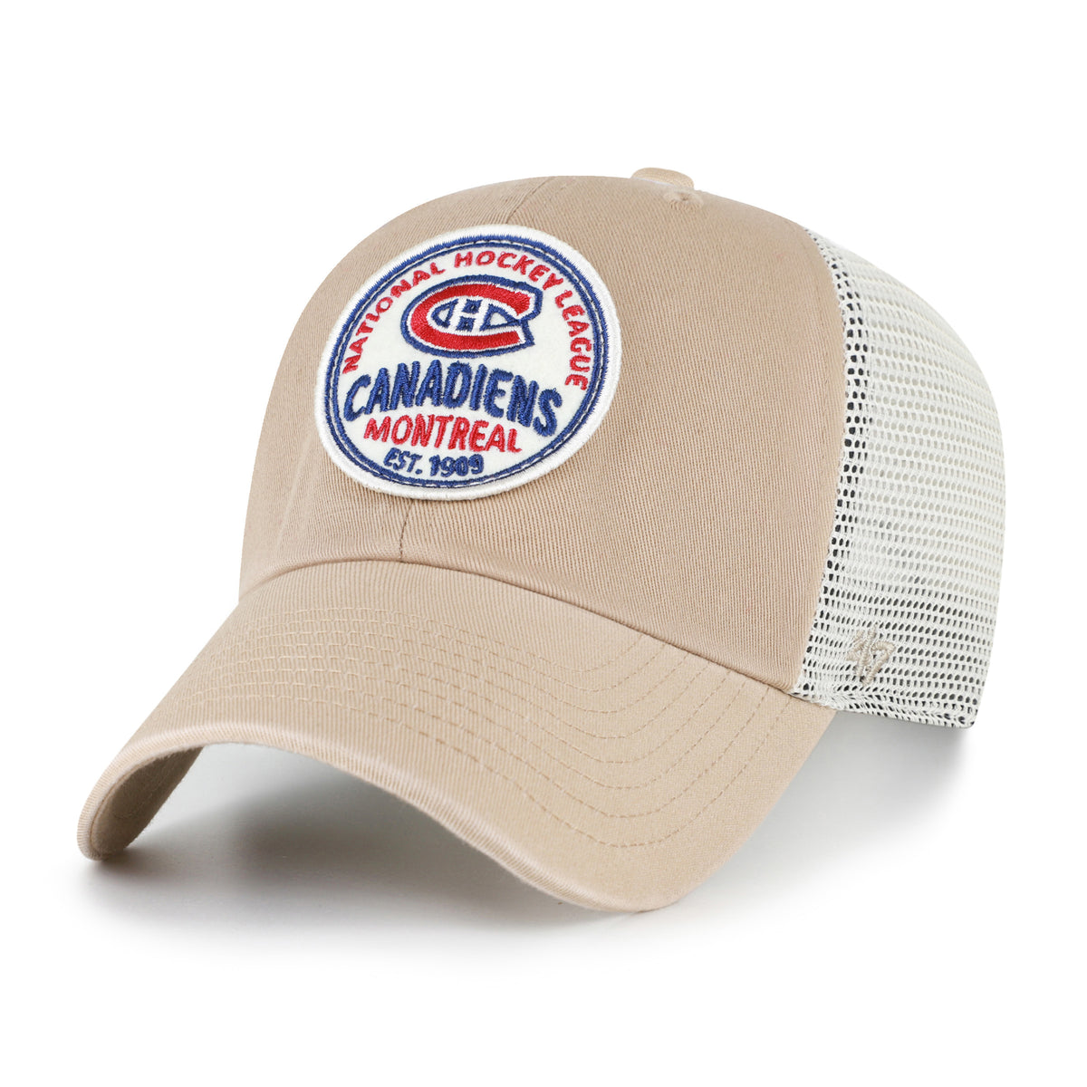 Montreal Canadiens NHL 47 Brand Men's Khaki Felton Clean Up Adjustable Hat