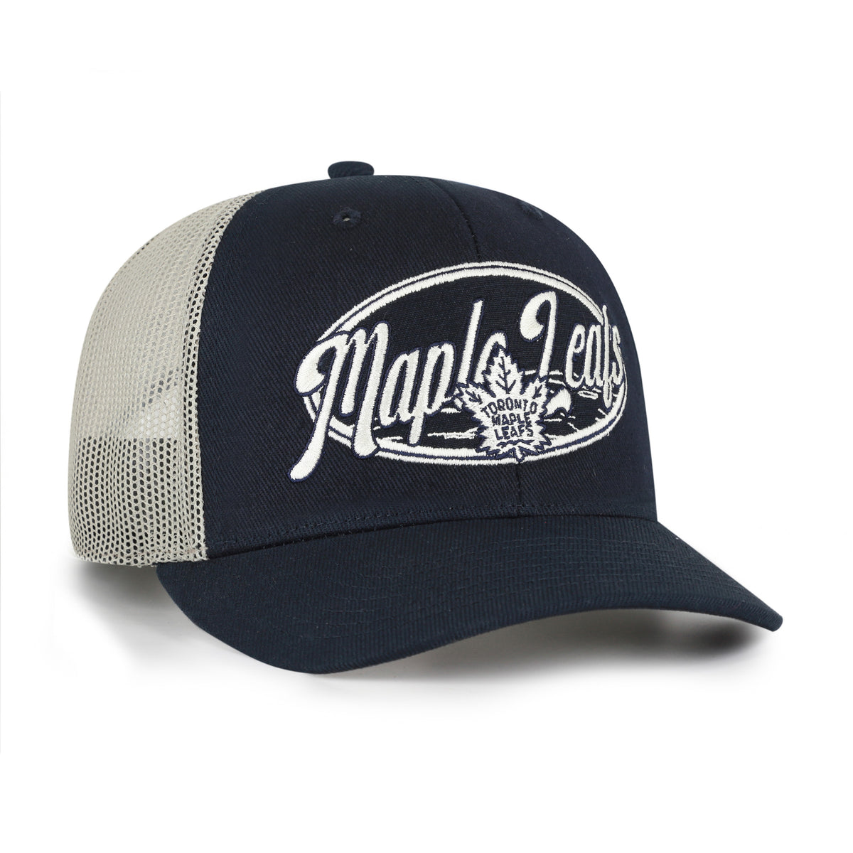 Toronto Maple Leafs NHL 47 Brand Men's Navy Enfield Trucker Snapback