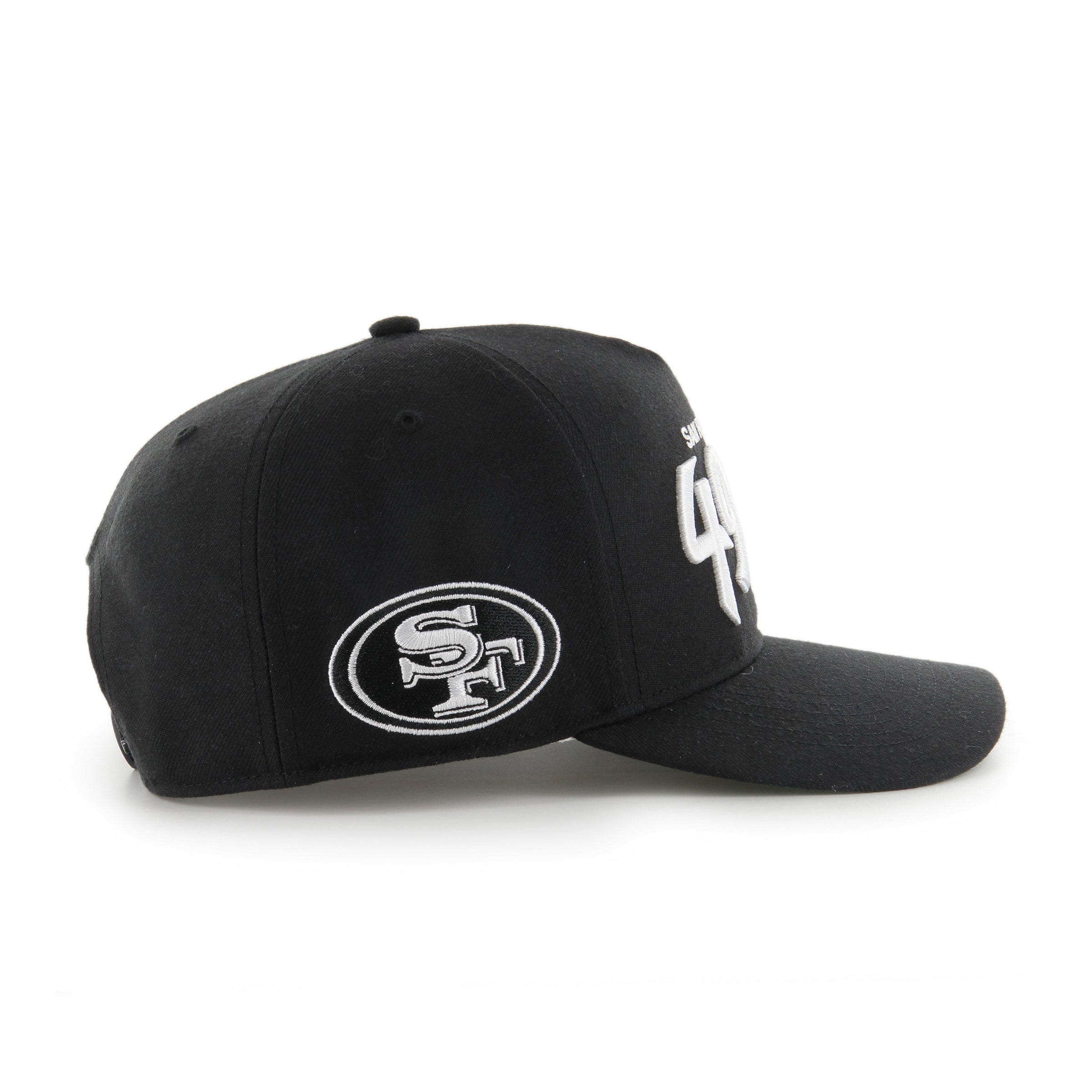 San Francisco 49ers NFL 47 Brand Men's Black Attitude Hitch Adjustable Hat