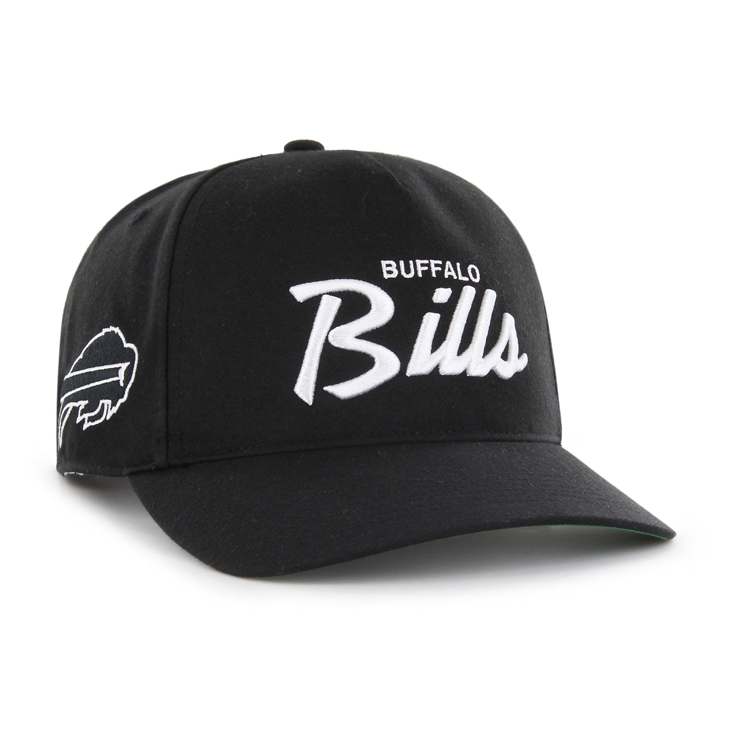 Casquette ajustable Buffalo Bills NFL 47 Brand pour homme, noire, avec logo Attitude Hitch