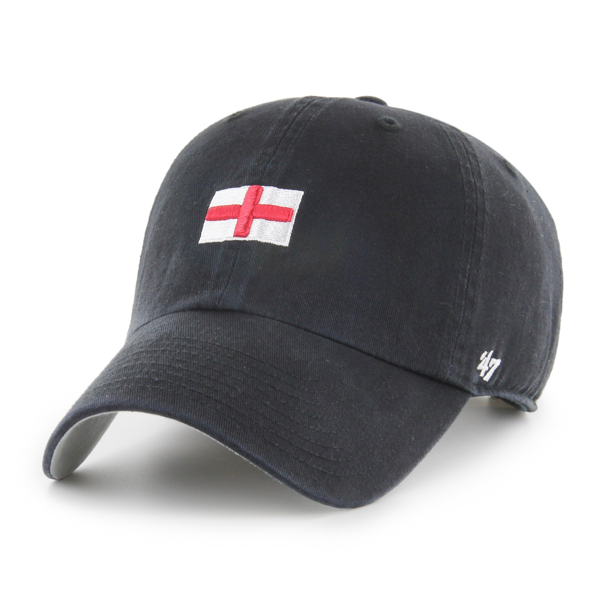 Casquette ajustable noire pour homme de marque England 47 Clean Up Places Abate