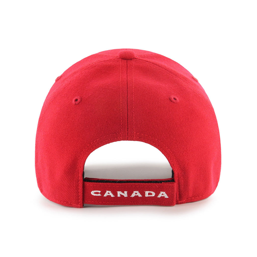 Casquette réglable rouge MVP de la marque Hockey Canada IIHF 47 pour hommes