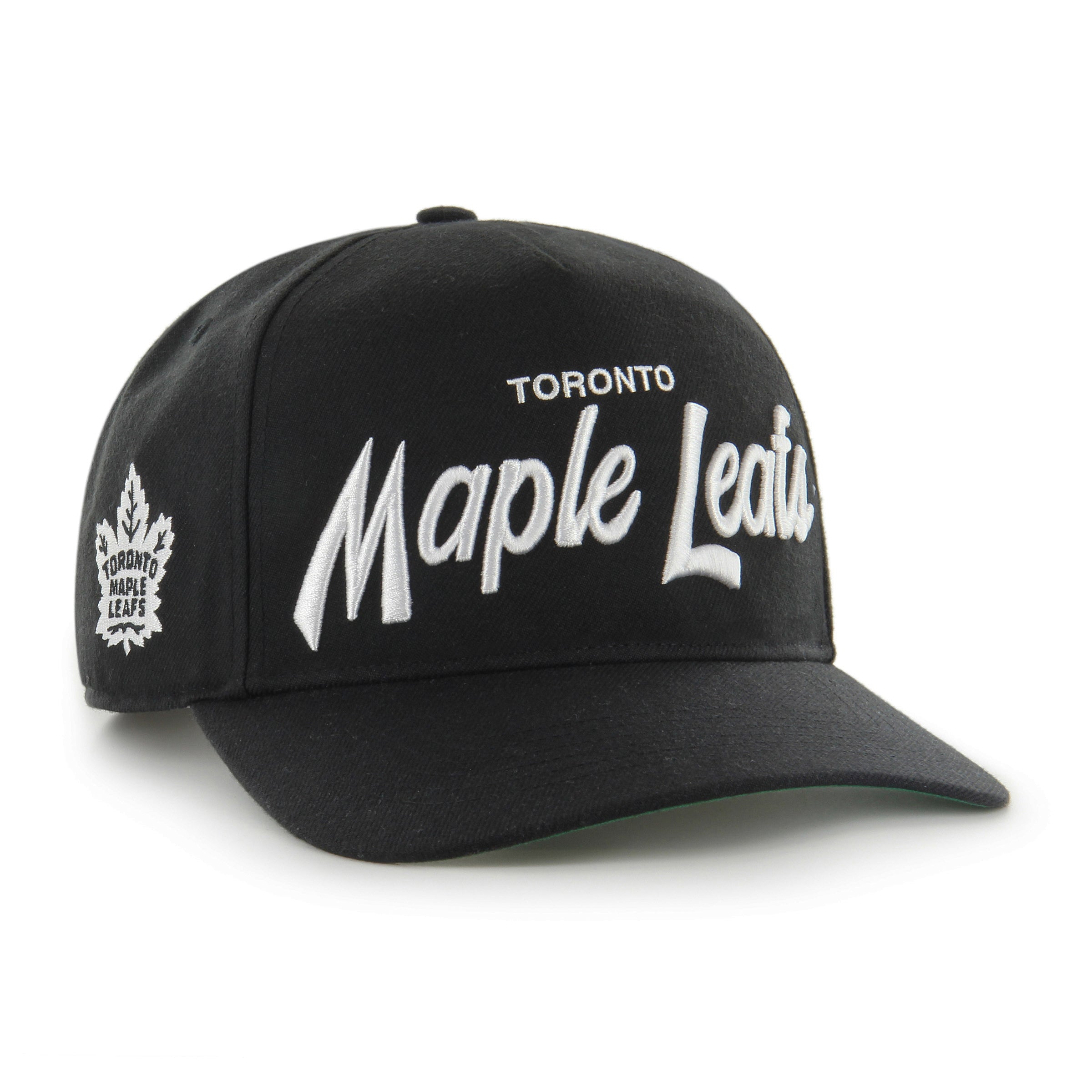 Toronto Maple Leafs NHL 47 Brand Men's Black Attitude Hitch Adjustable Hat