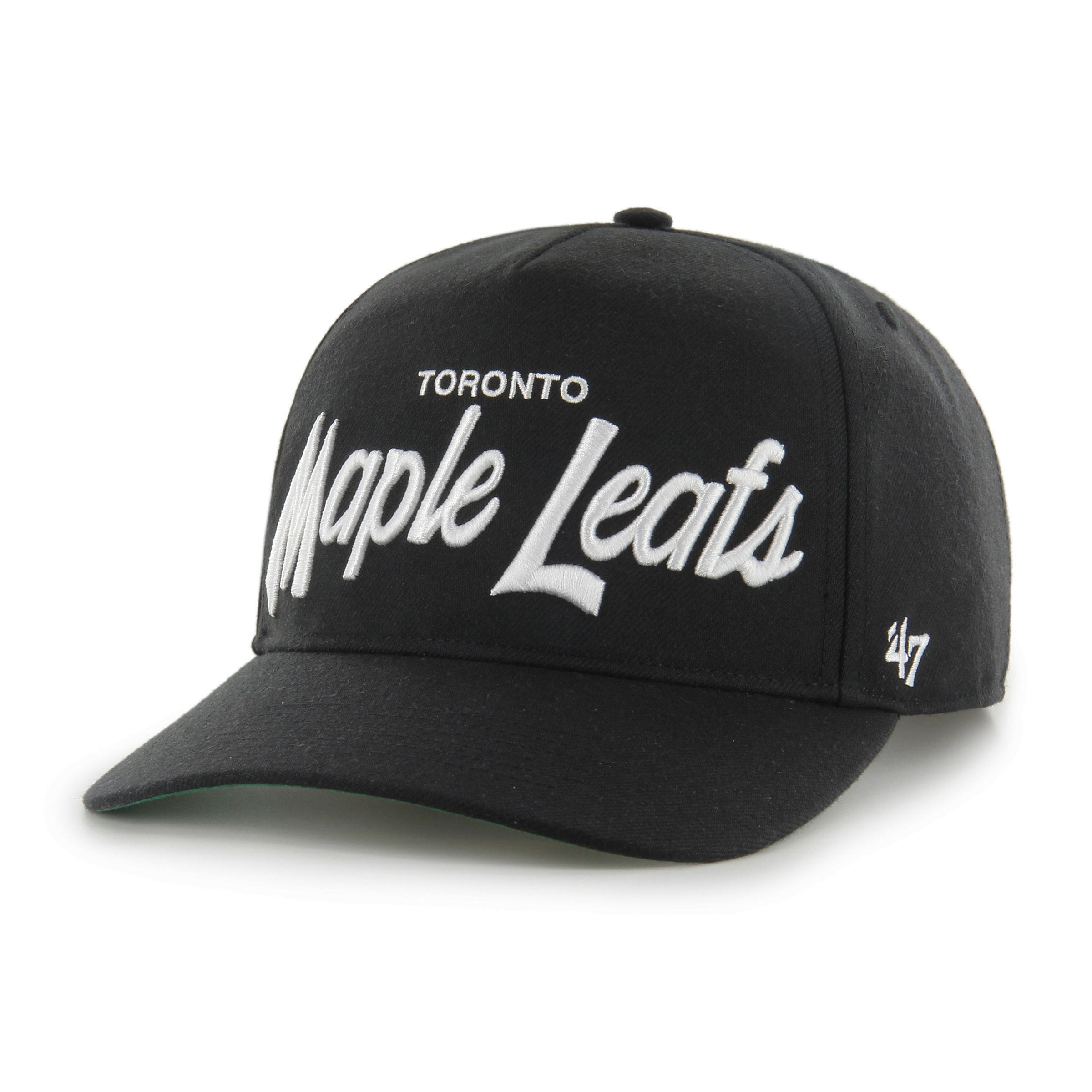 Toronto Maple Leafs NHL 47 Brand Men's Black Attitude Hitch Adjustable Hat