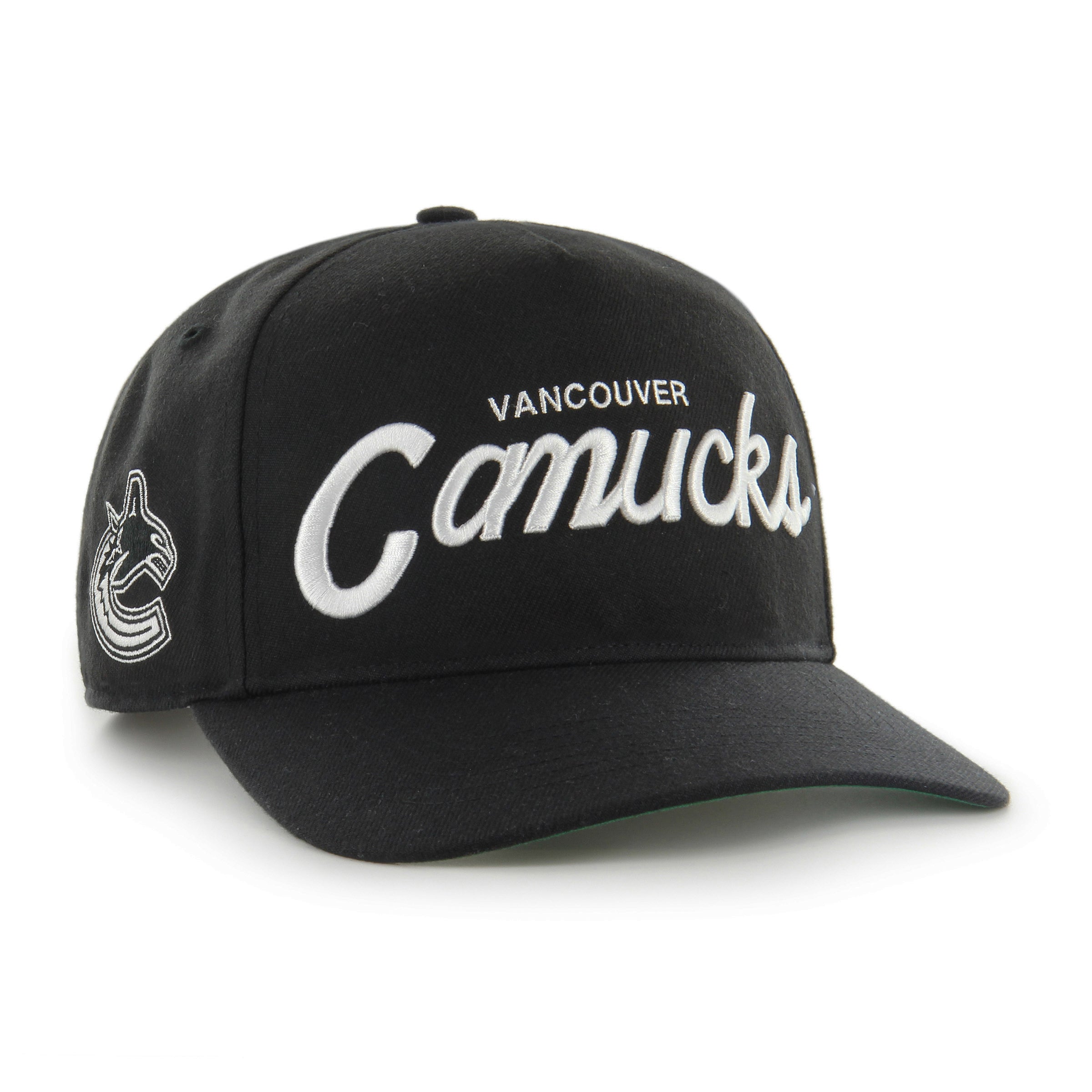 Vancouver Canucks NHL 47 Brand Men's Black Attitude Hitch Adjustable Hat