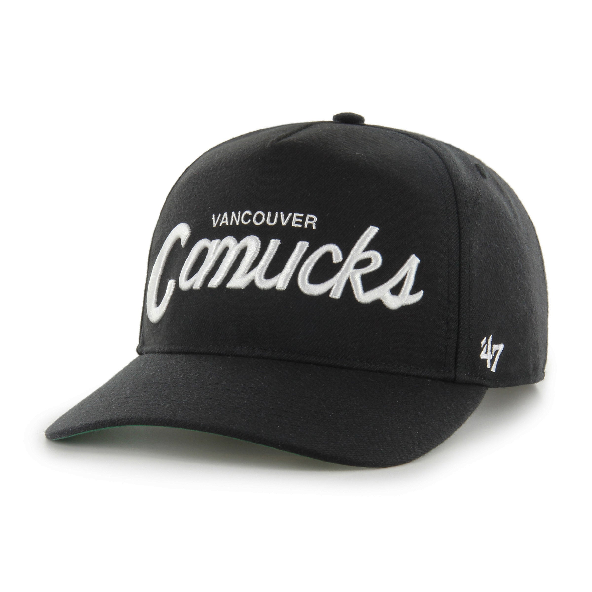 Vancouver Canucks NHL 47 Brand Men's Black Attitude Hitch Adjustable Hat