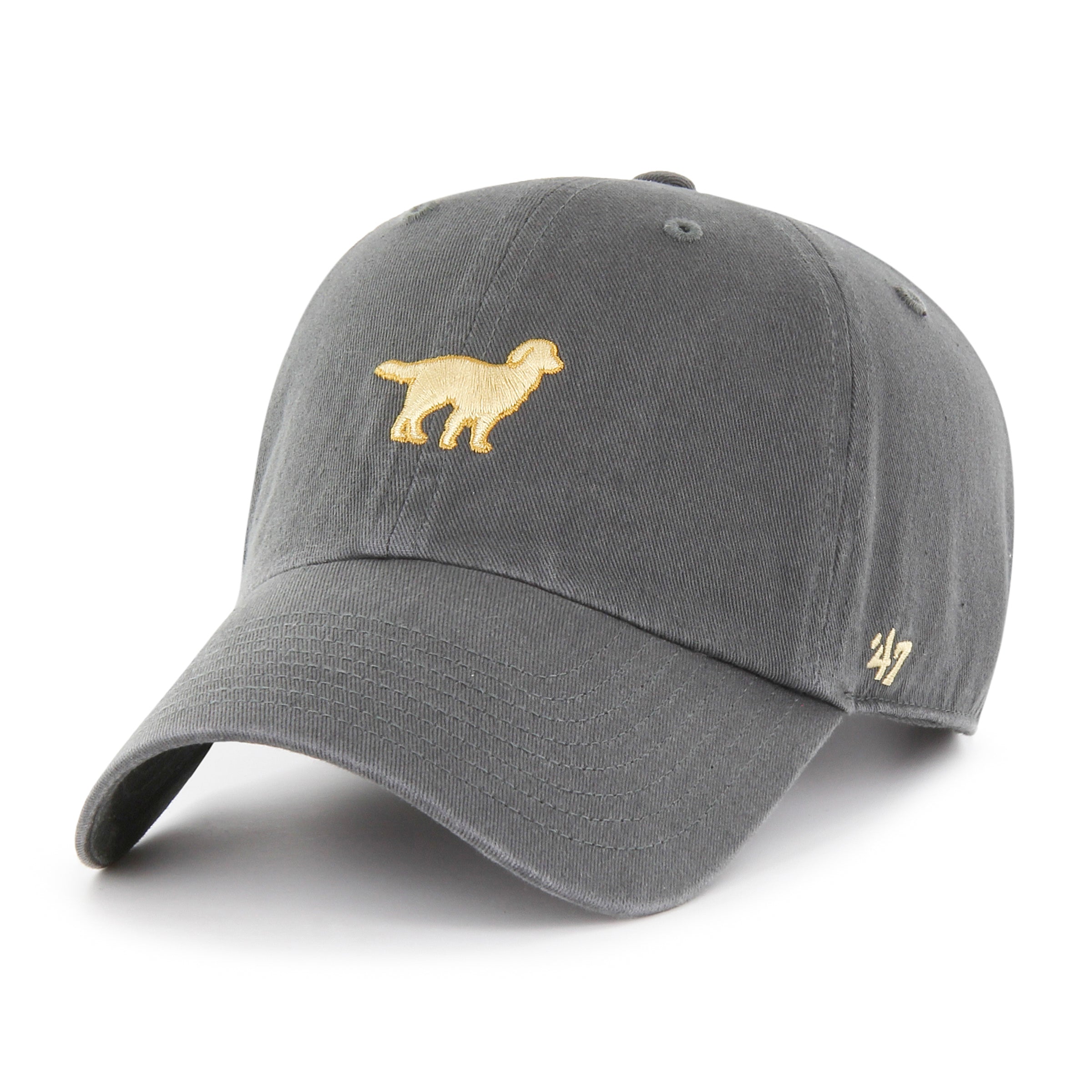 Golden Retriever Canine Collection 47 Brand Men's Grey Clean Up Adjustable Hat