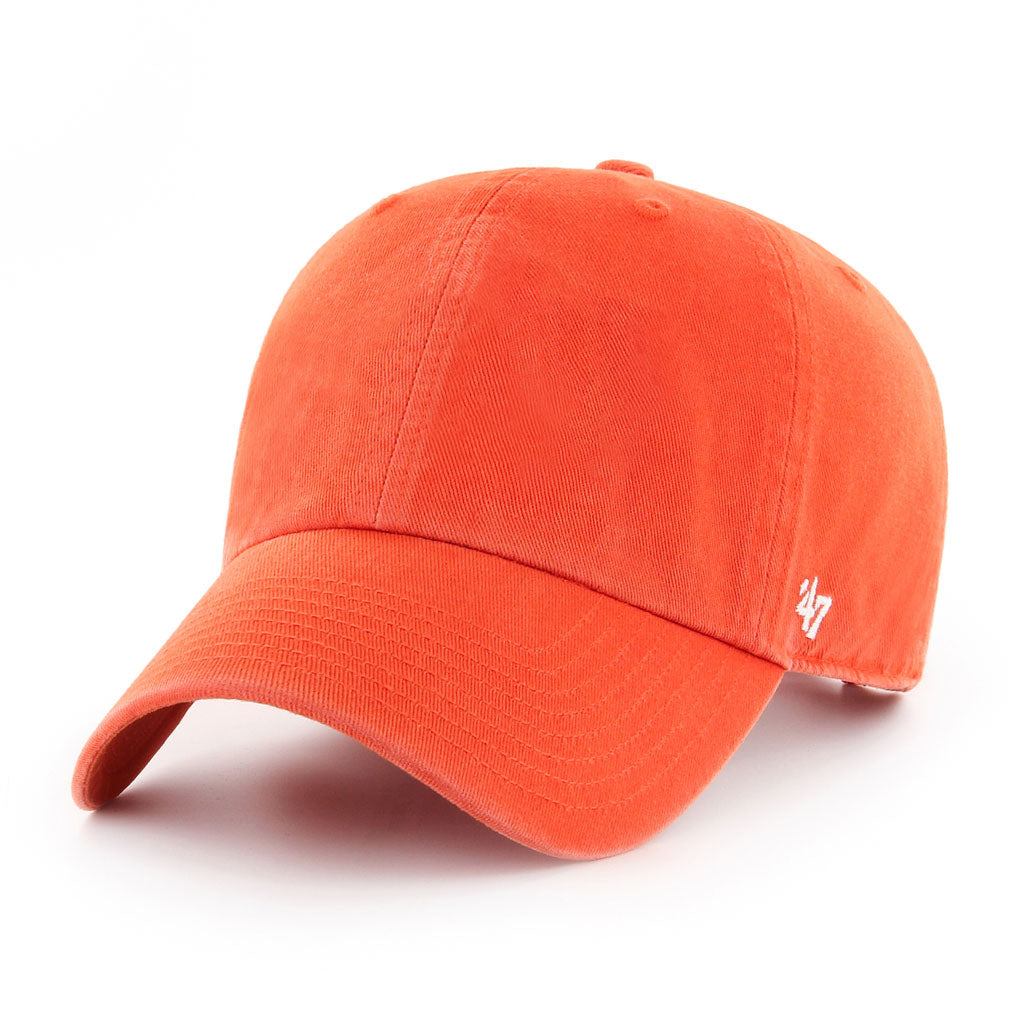 Casquette ajustable pour homme de marque Blank 47, orange, Clean Up