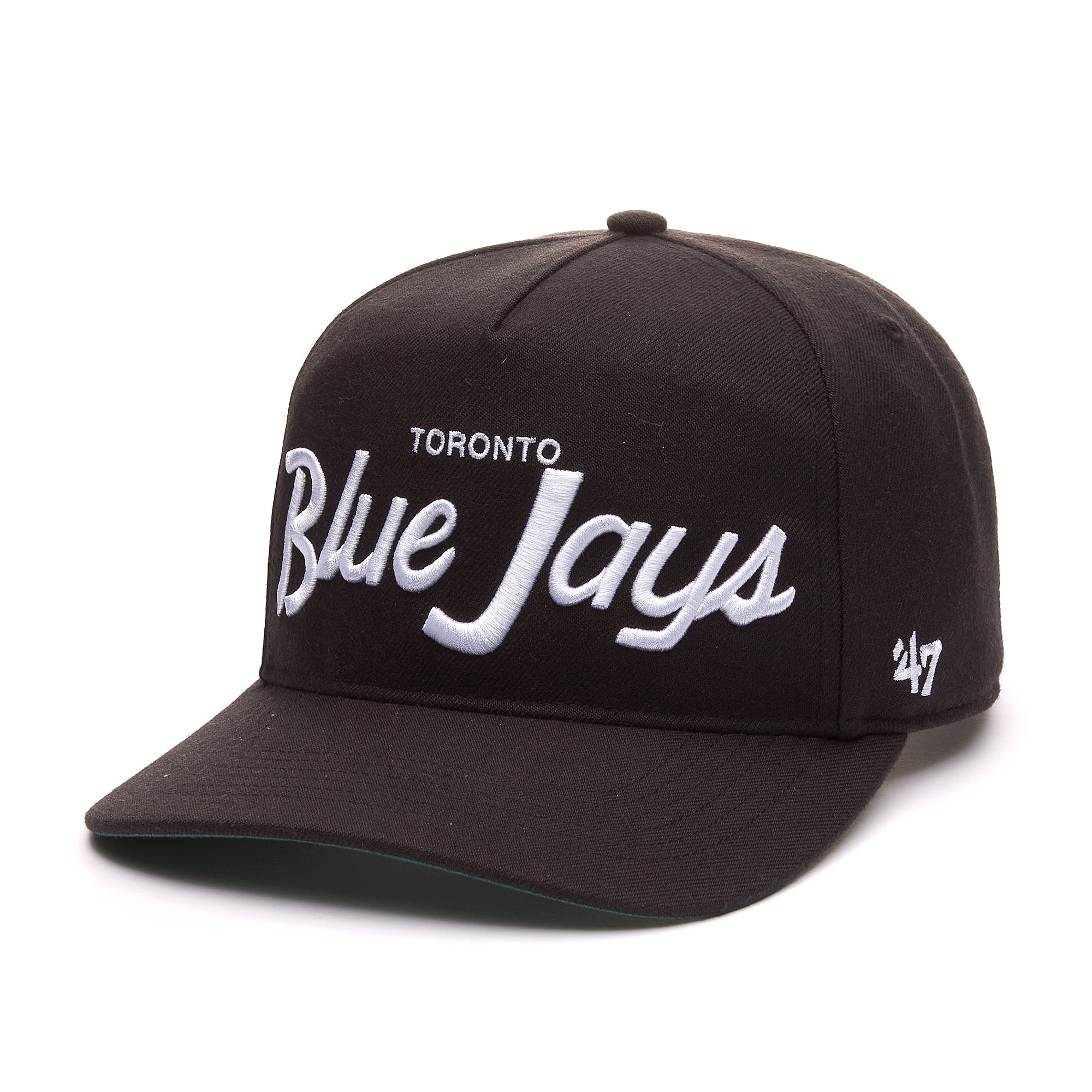 Toronto Blue Jays MLB 47 Brand Men's Black Attitude Hitch Snapback Hat