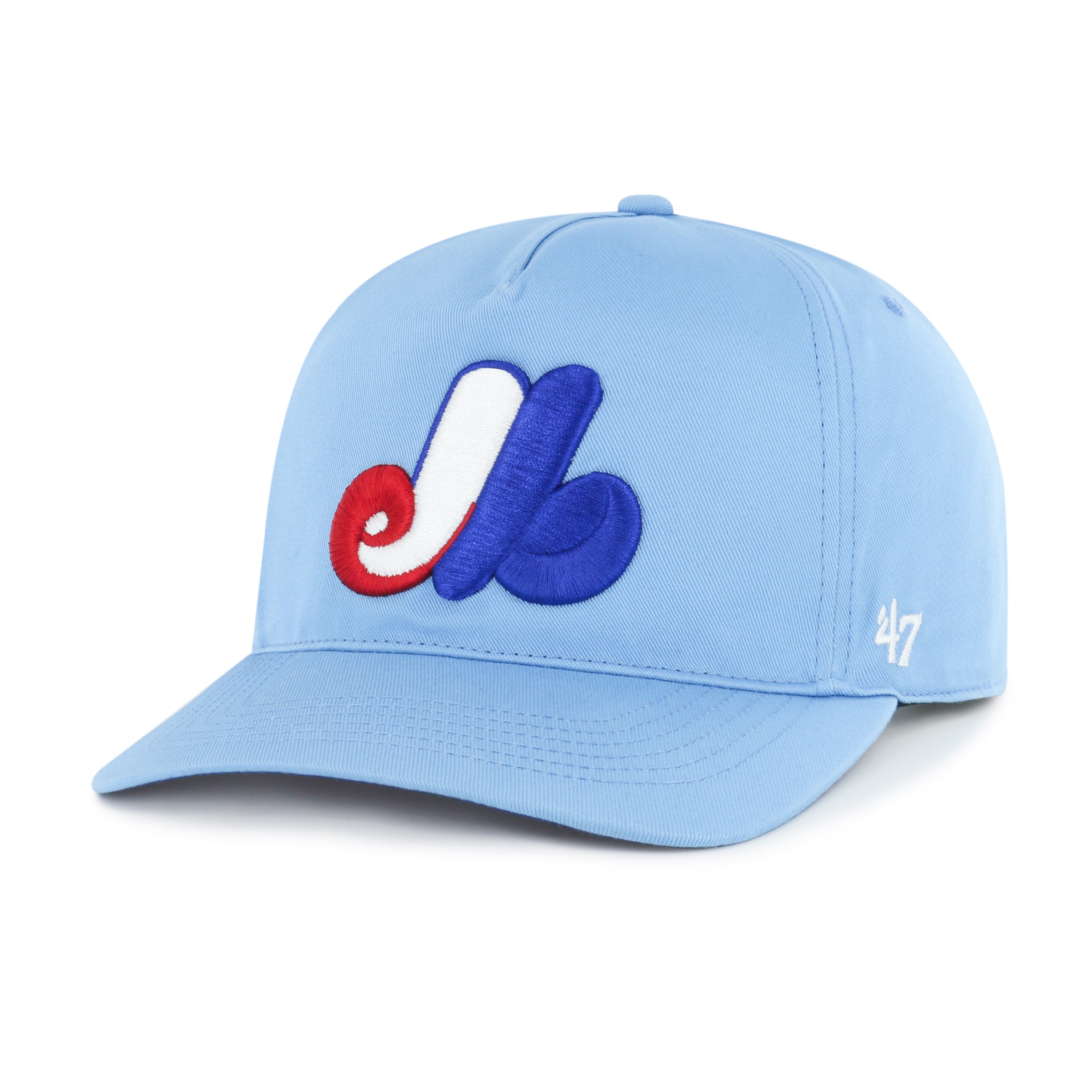 Casquette Snapback Hitch bleu clair pour homme des Expos de Montréal MLB 47 Brand