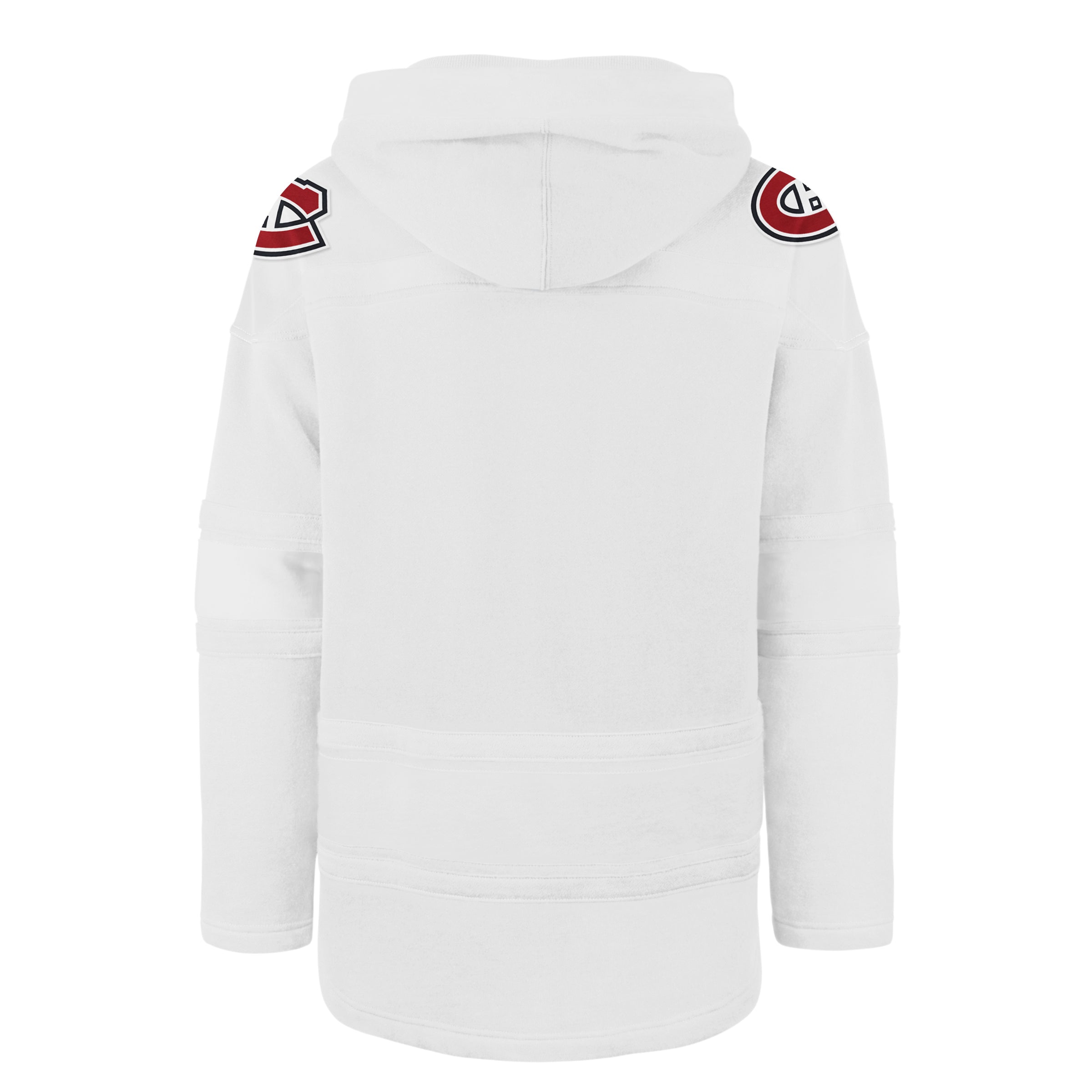 Montreal Canadiens NHL 47 Brand Men's White Out Heavyweight Lacer Hoodie