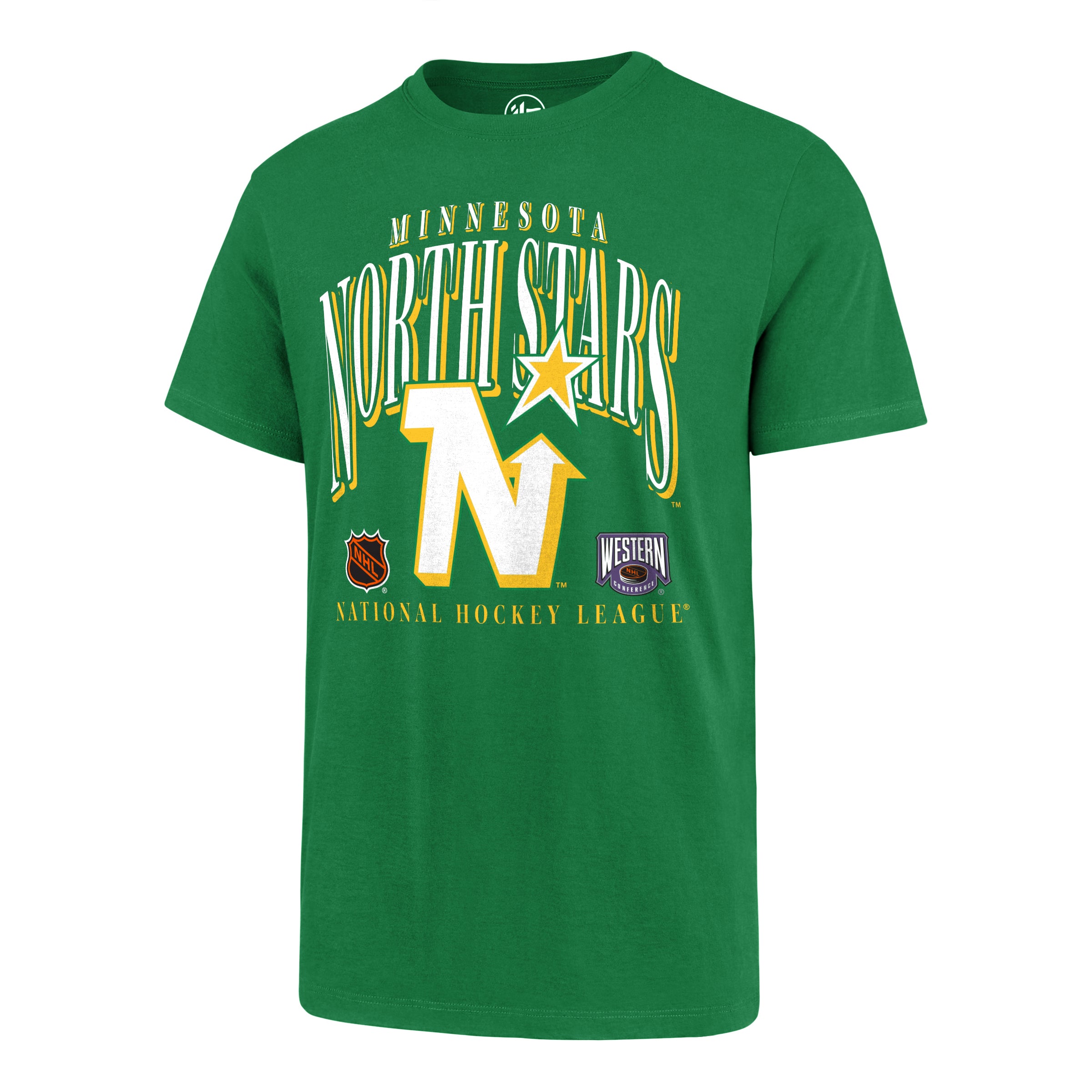 Minnesota North Stars NHL 47 Brand Men's Green Vintage Crease T-Shirt